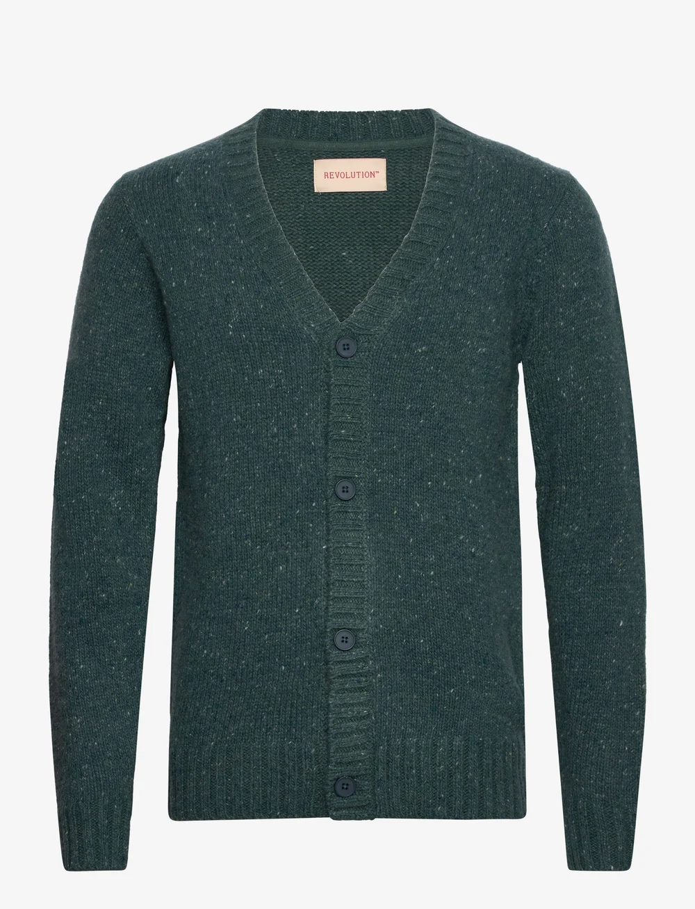 Revolution - Knit Cardigan - cardigans - darkpetrol - 0