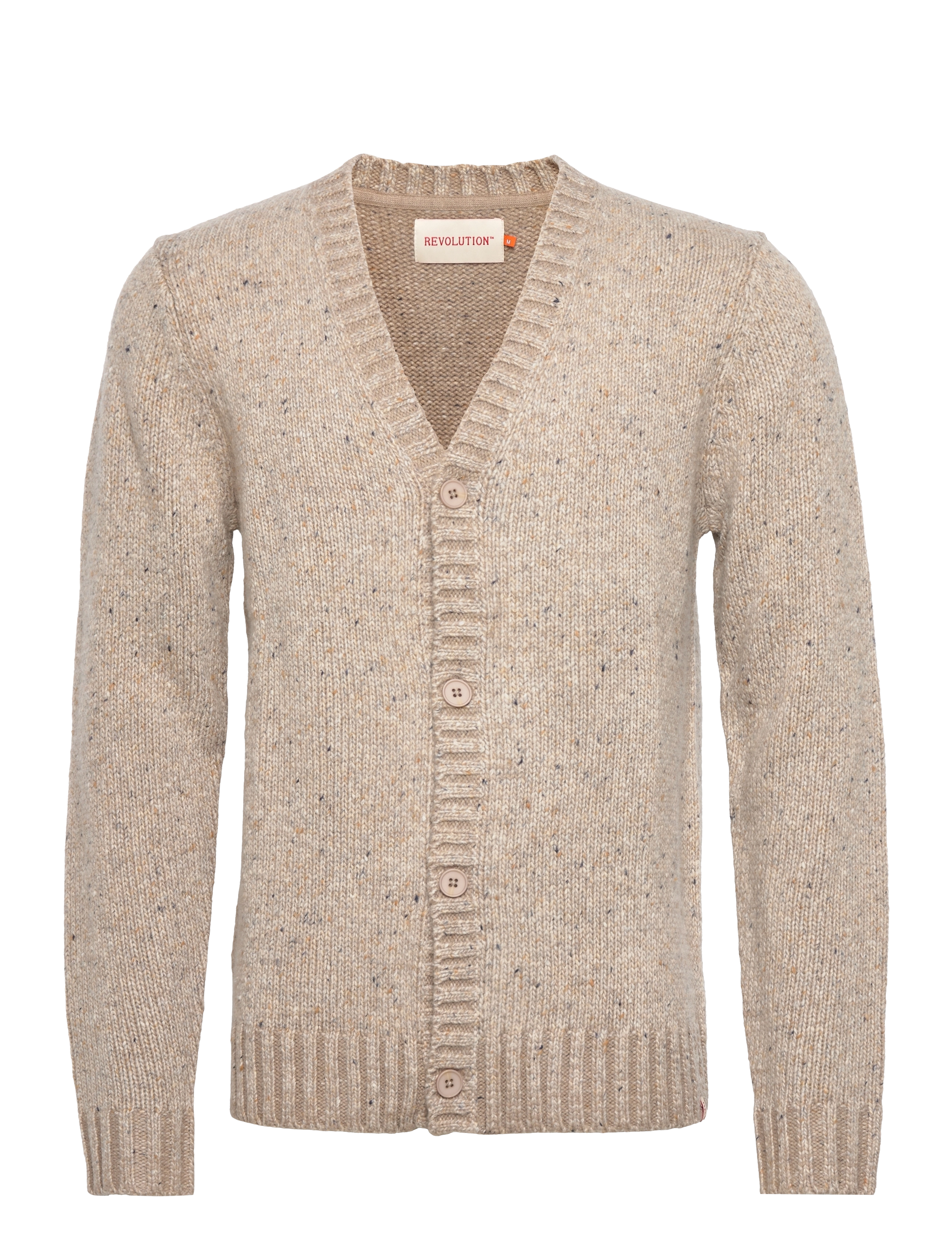REVOLUTION Knit Cardigan Beige - M - Herren