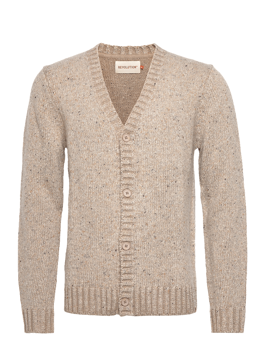 Revolution - Knit Cardigan - cardigans - offwhite - 1