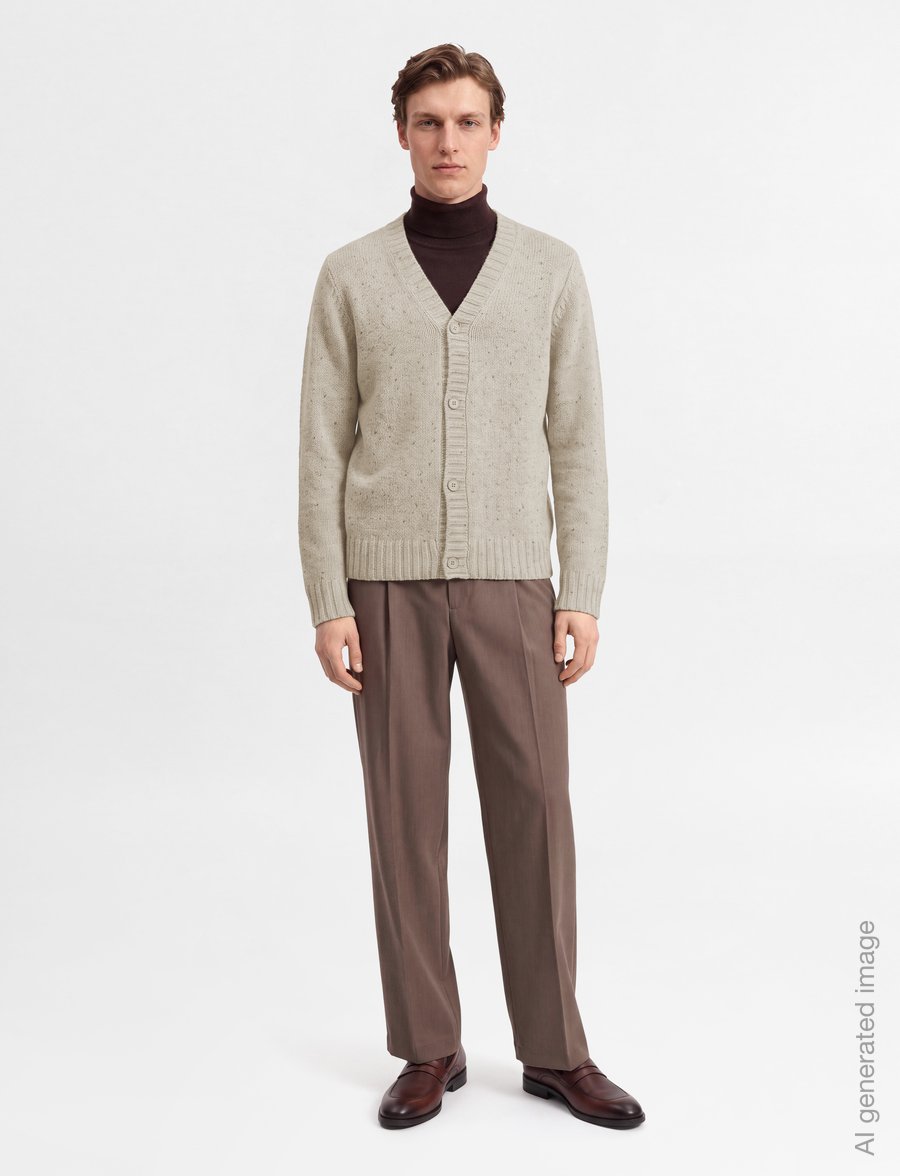 Revolution - Knit Cardigan - koftor - white - 0