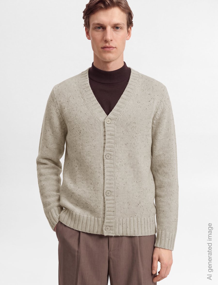 Revolution - Knit Cardigan - koftor - white - 3