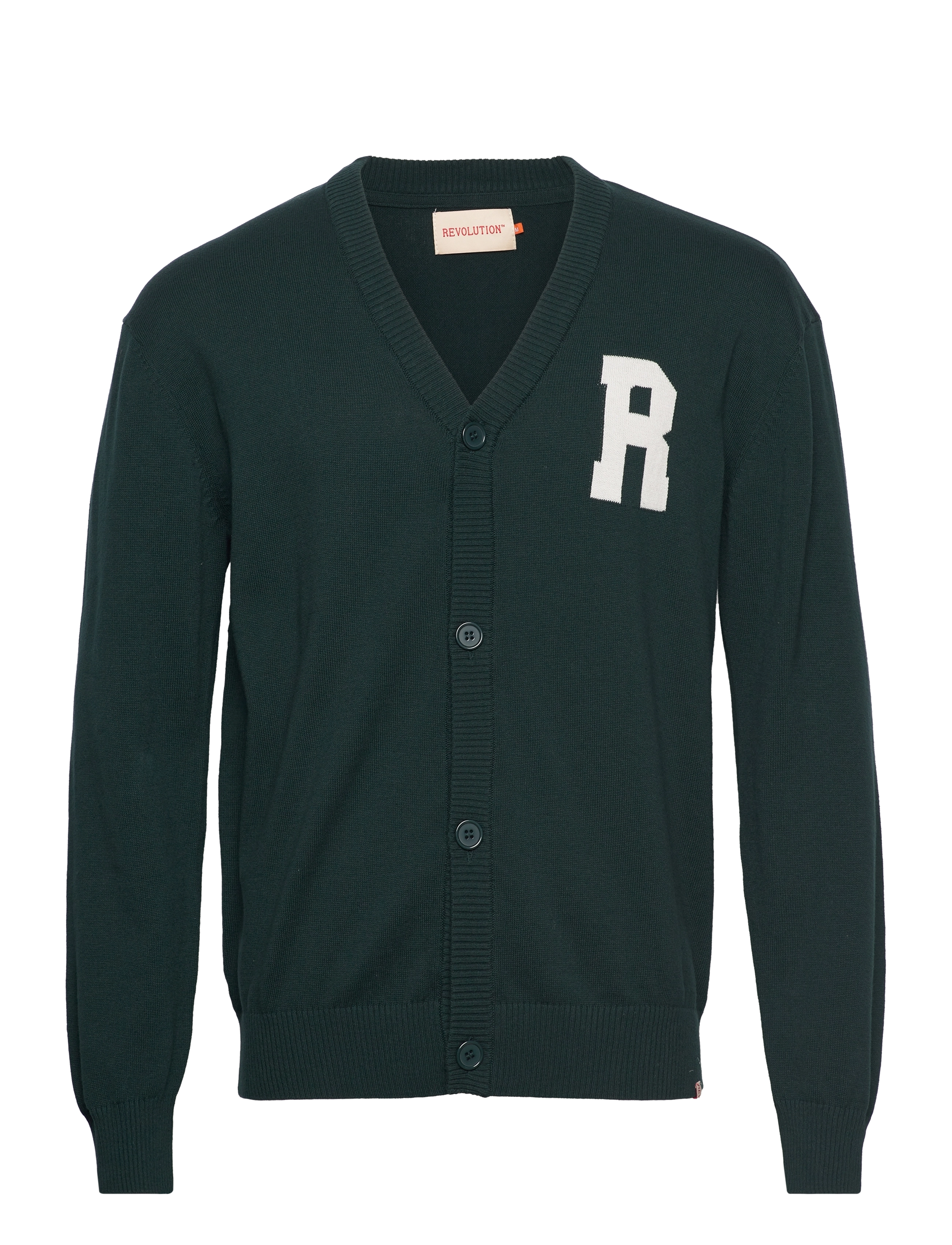 Revolution - Loose Knit Cardigan - green - 0