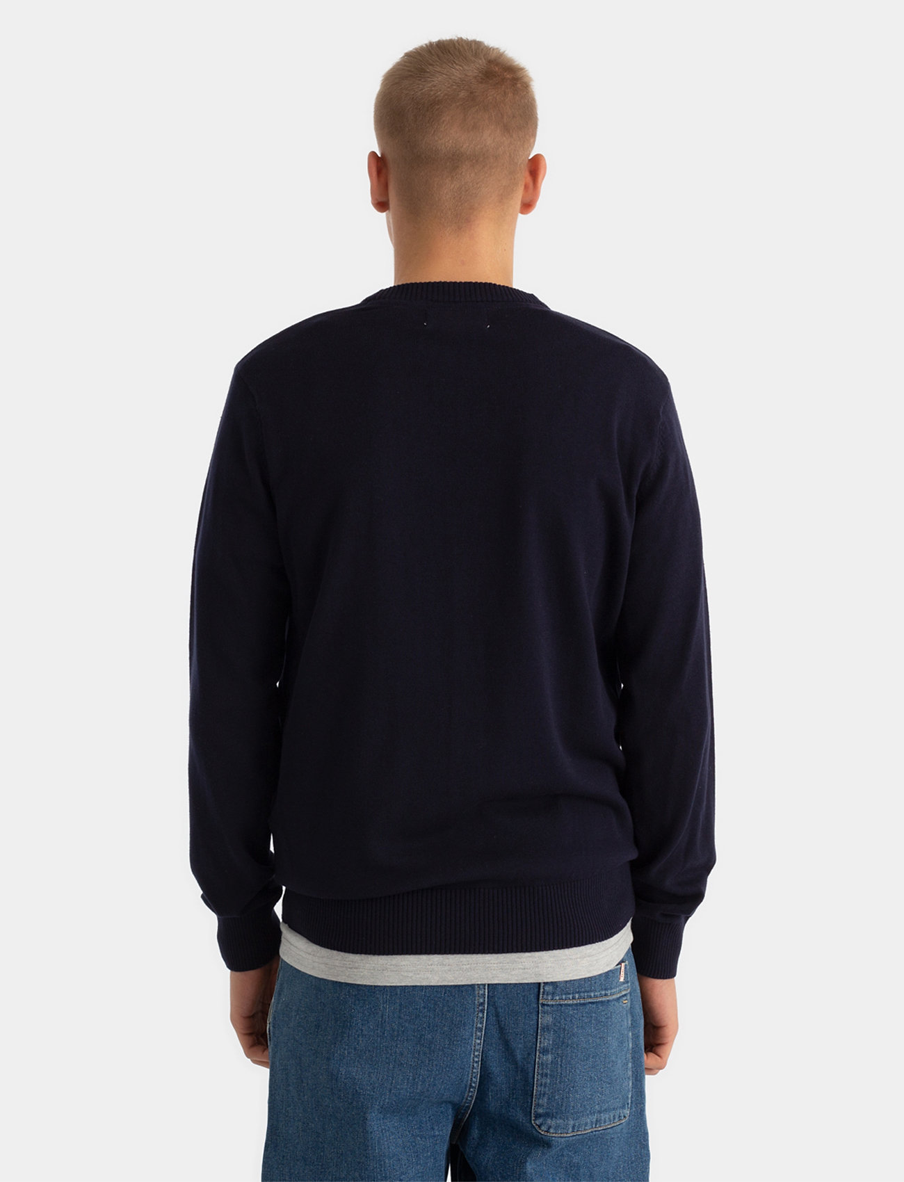 Revolution - Loose Knit Cardigan - navy - 4