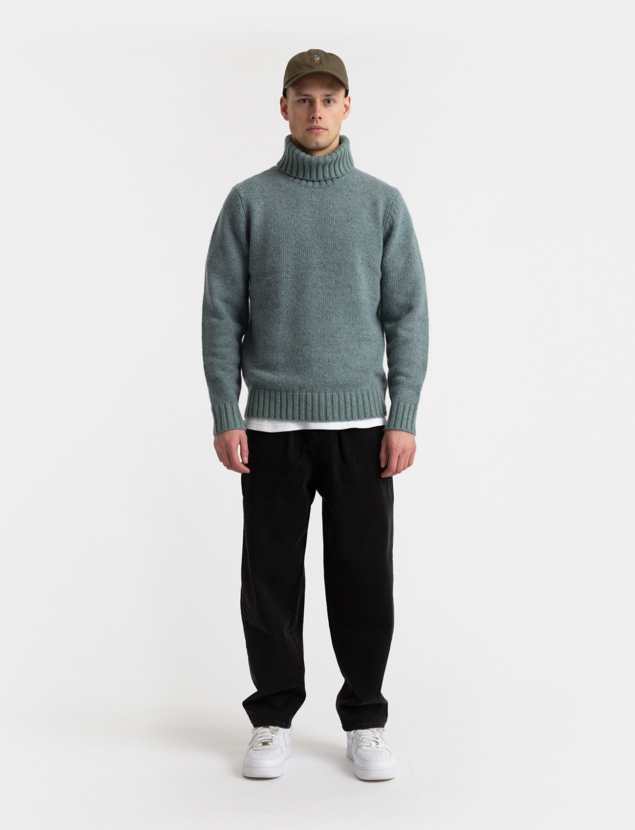 Revolution - High-neck Sweather - rullekraver - blue - 3