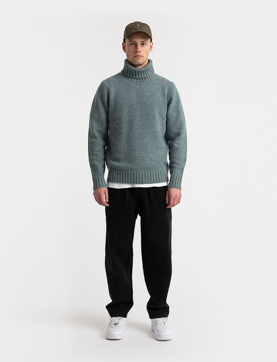 Revolution - High-neck Sweather - rullekraver - blue - 3