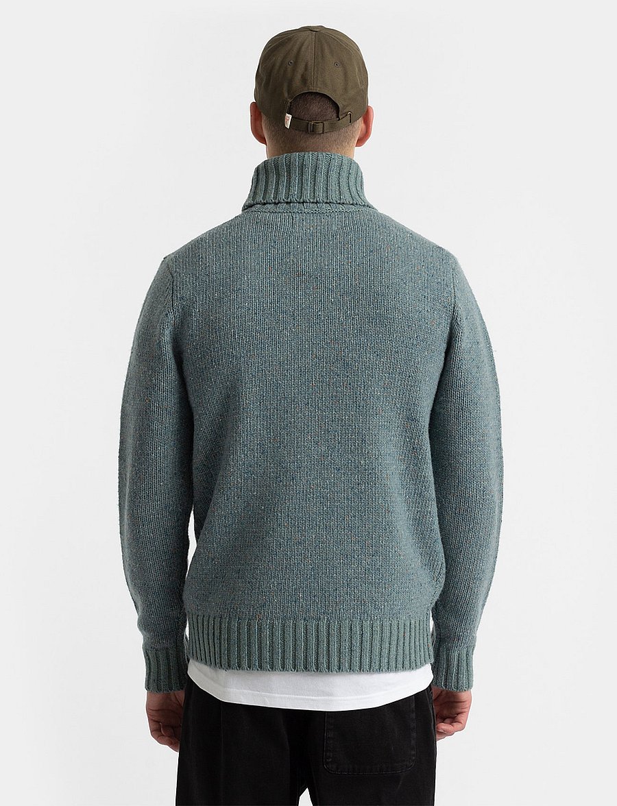 Revolution - High-neck Sweather - rullekraver - blue - 4