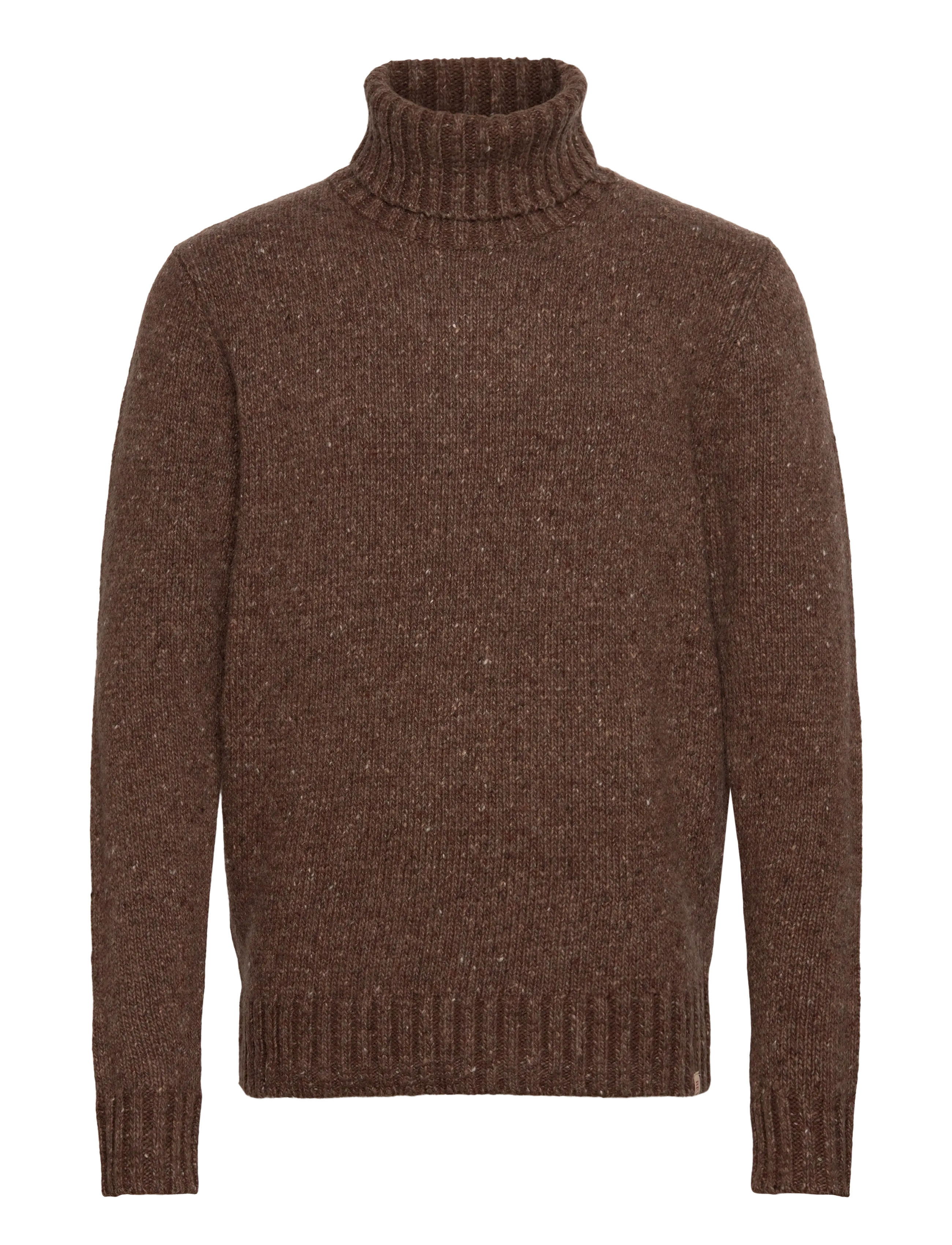 REVOLUTION High-Neck Pullover Braun - M - Herren