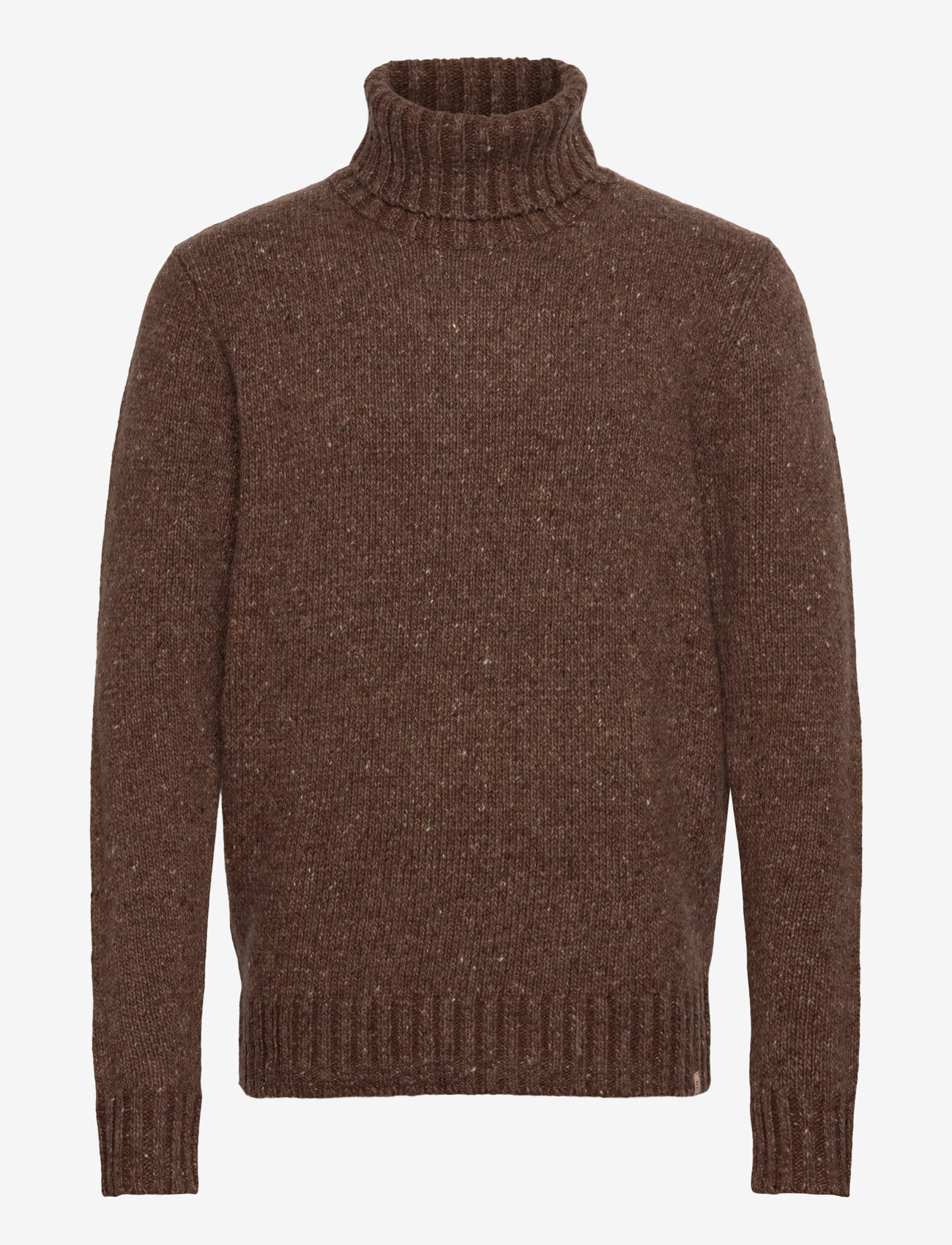 Revolution - High-neck Sweather - rullekraver - brown - 0