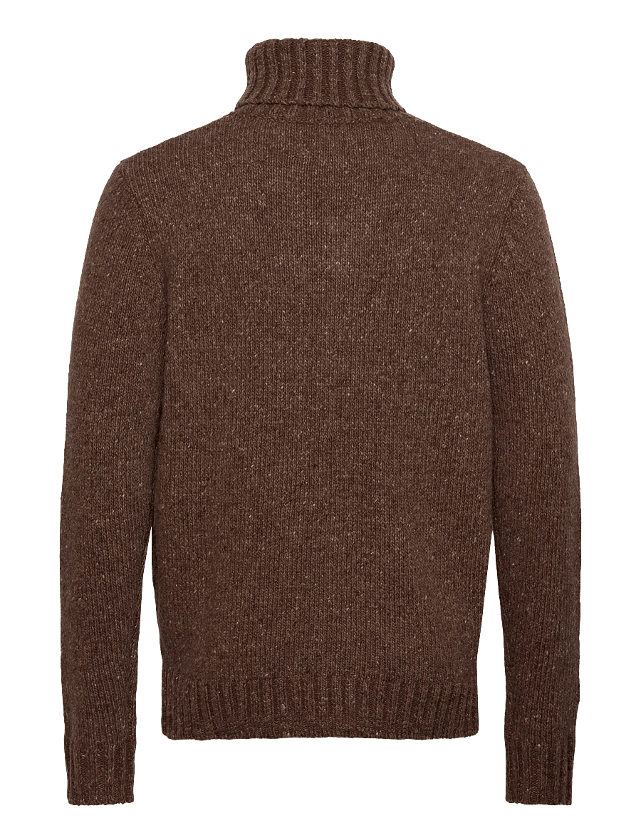 Revolution - High-neck Sweather - rullekraver - brown - 1
