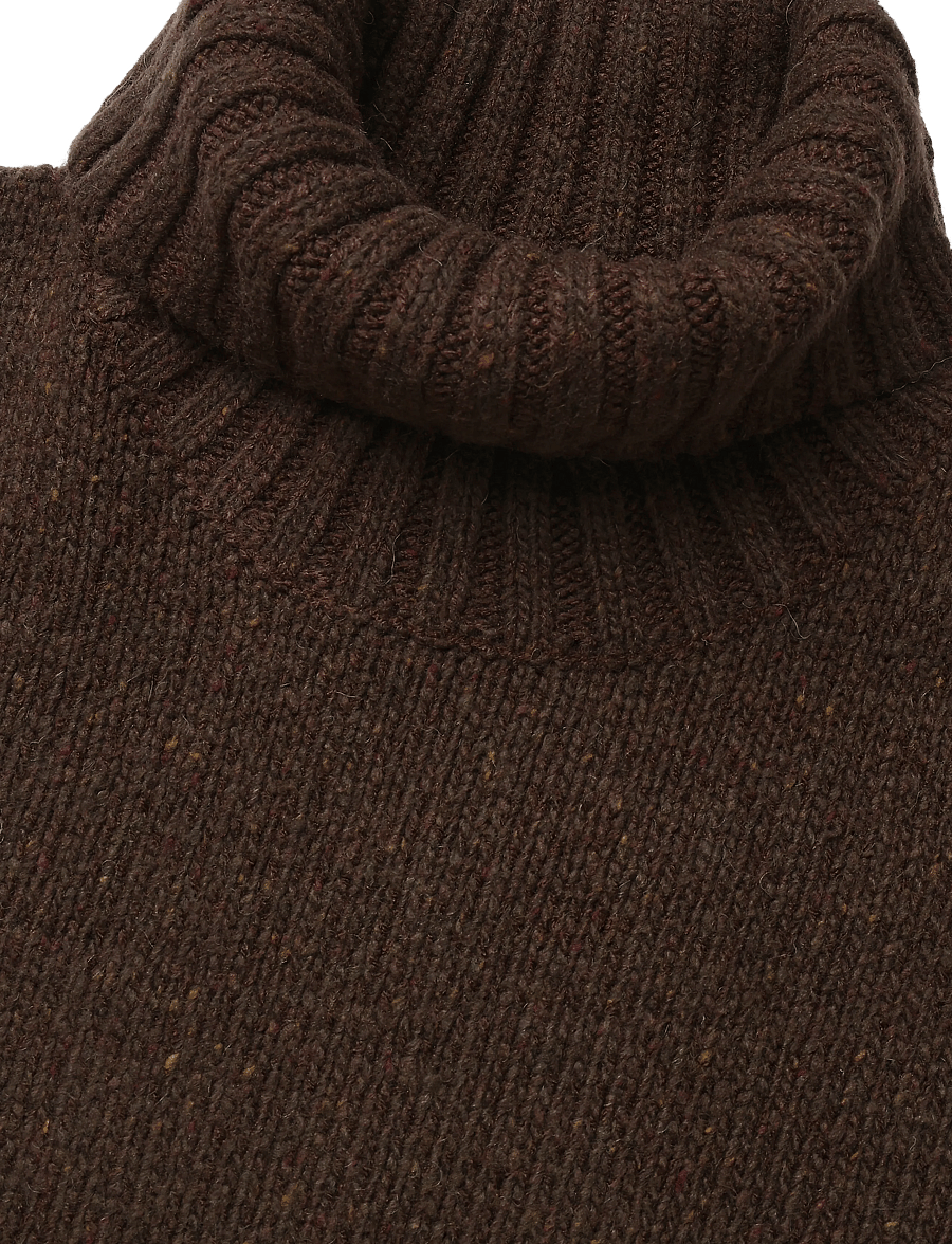 Revolution - High-neck Sweater - rollkragenpullover - darkbrown - 2