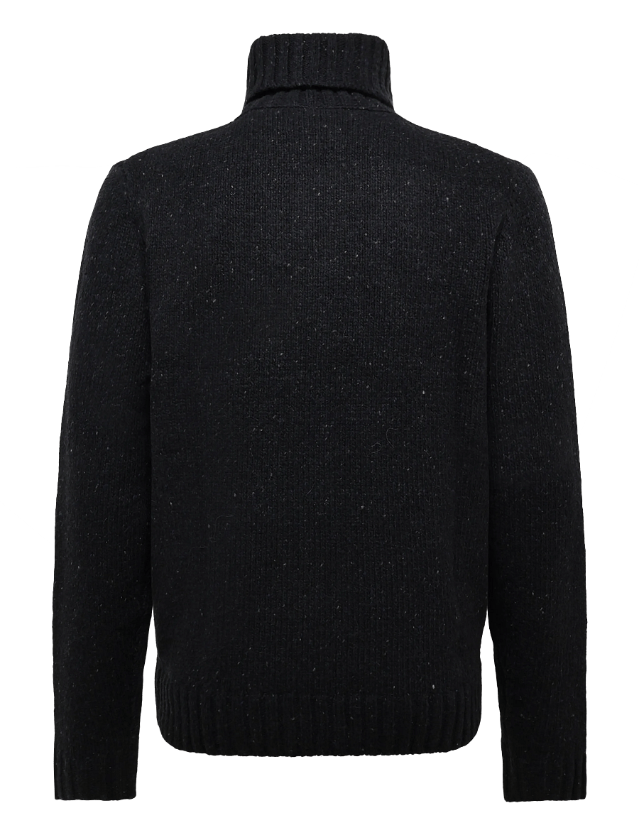 Revolution - High-neck Sweater - rullekraver - darknavy - 1