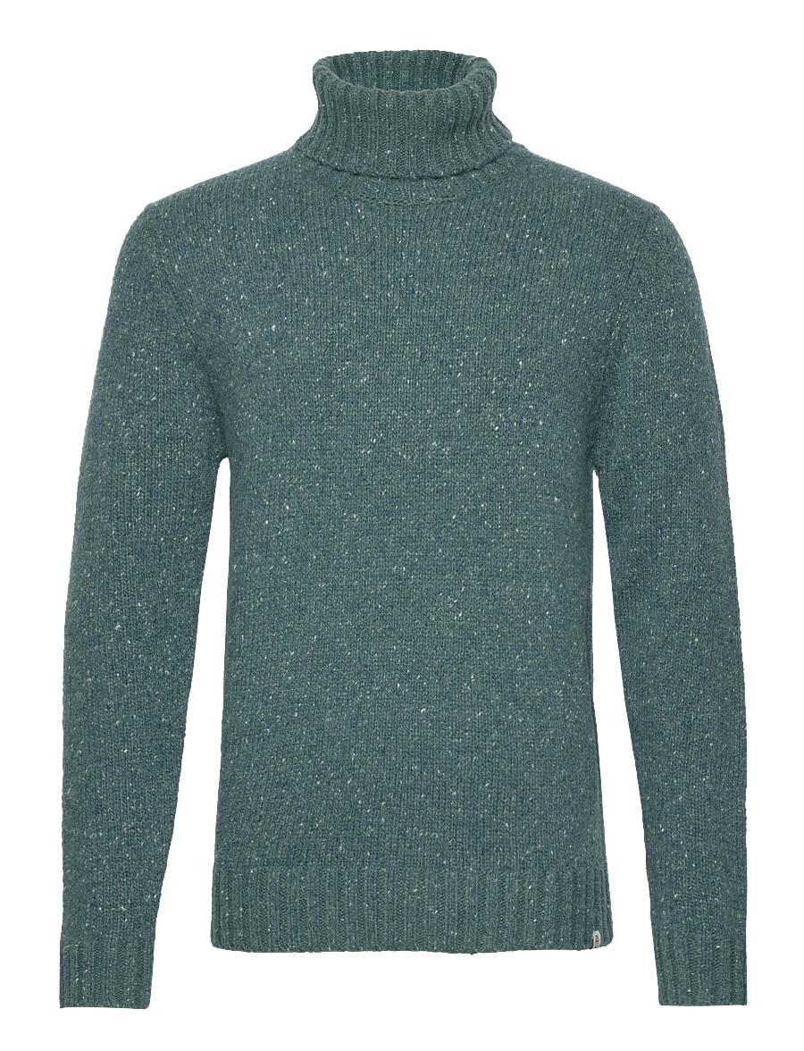 Revolution - High-neck Sweather - rullekraver - darkpetrol - 0