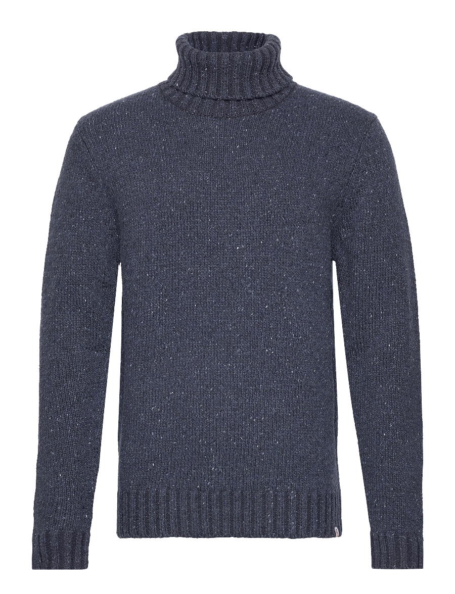 Revolution - High-neck Sweather - rullekraver - navy - 0