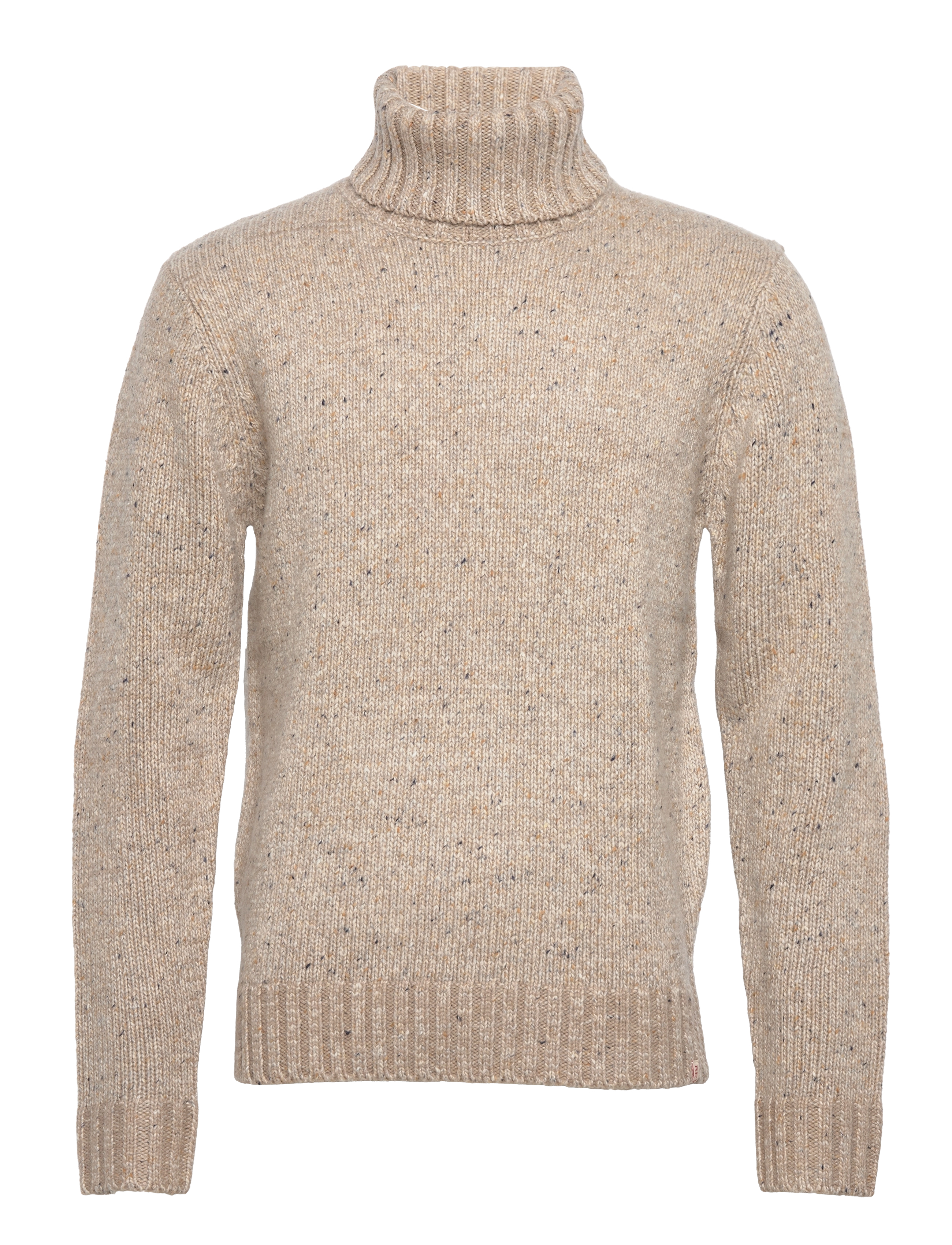 REVOLUTION High-Neck Pullover Beige - M - Herren