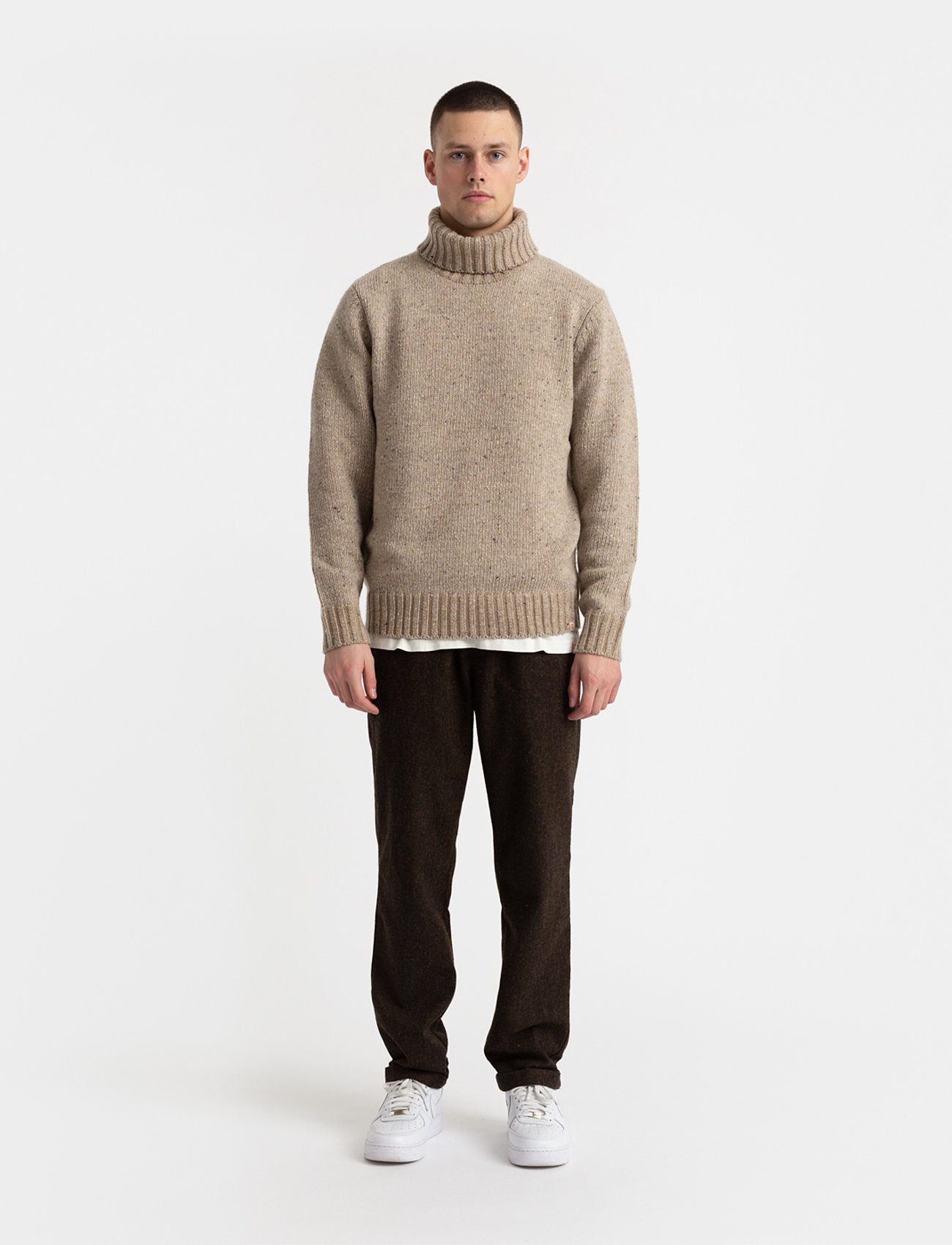 Revolution - High-neck Sweather - truien met col haag - offwhite - 3