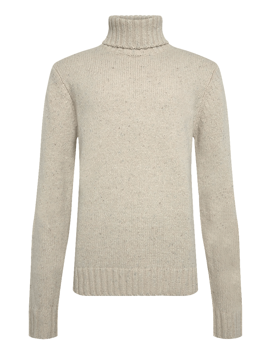 Revolution - High-neck Sweater - rullekraver - white - 0