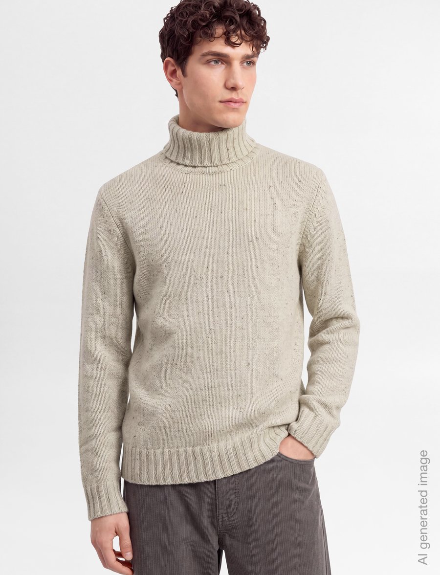 Revolution - High-neck Sweater - poolokaulus - white - 3