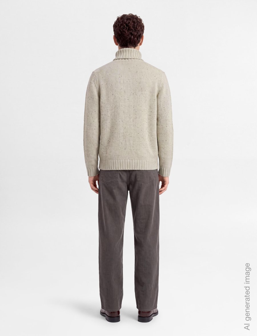 Revolution - High-neck Sweater - poolokaulus - white - 4
