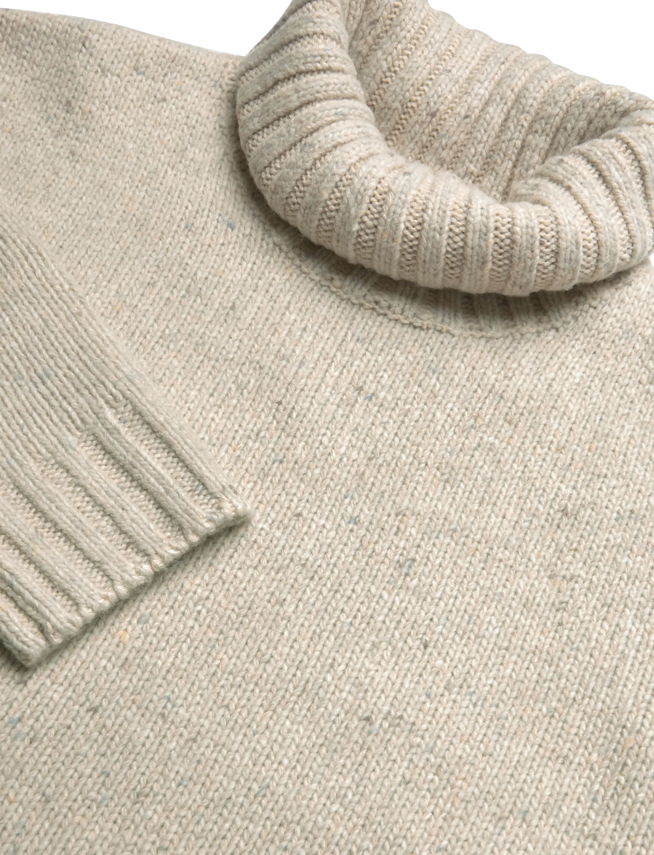 Revolution - High-neck Sweater - rullekraver - white - 2