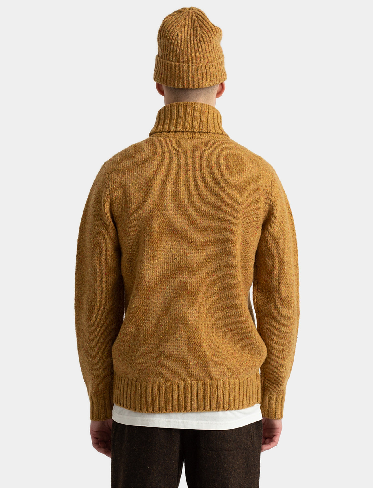 Revolution - High-neck Sweater - rullekraver - yellow - 4