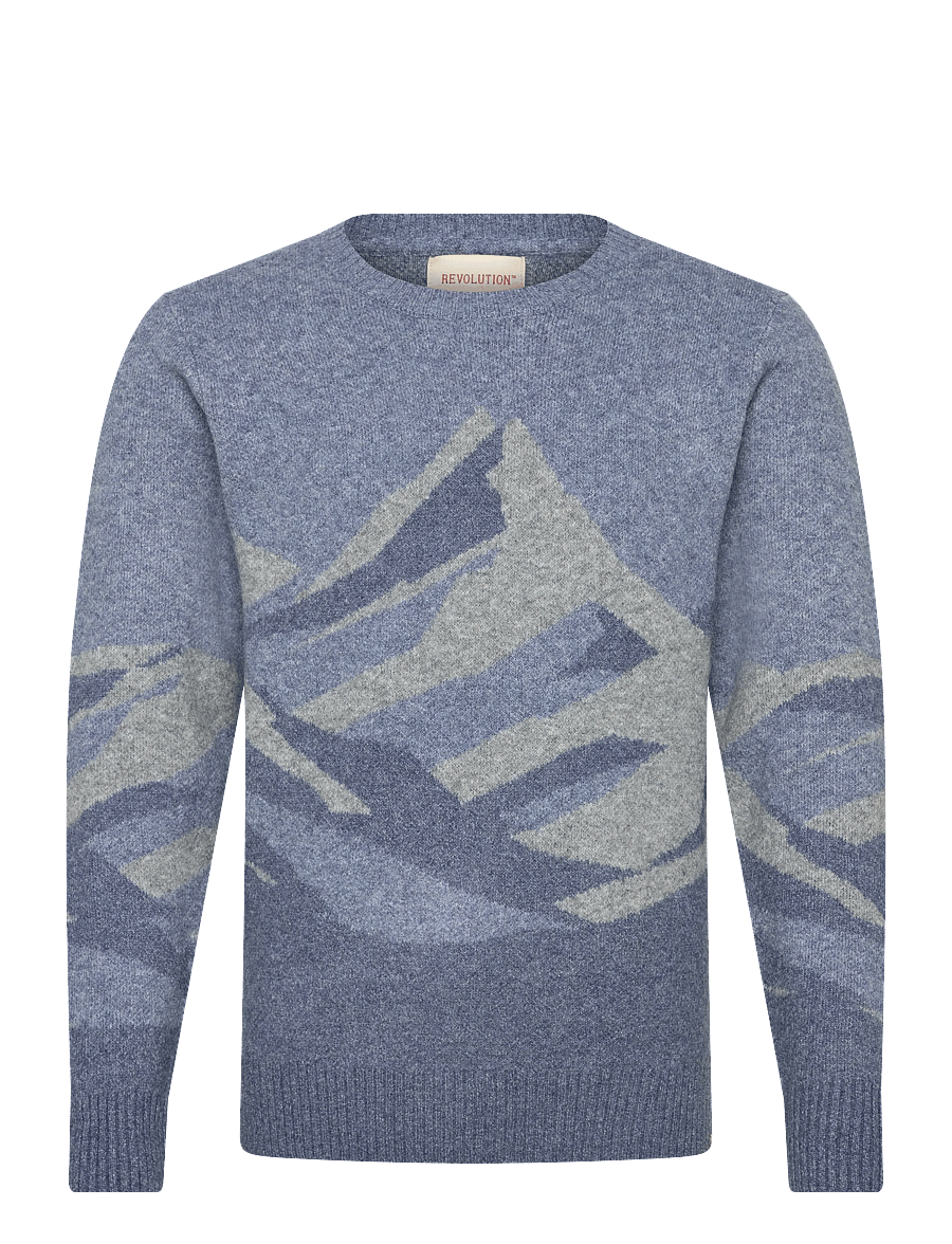 Revolution - Knit Sweater - rund hals - blue - 0