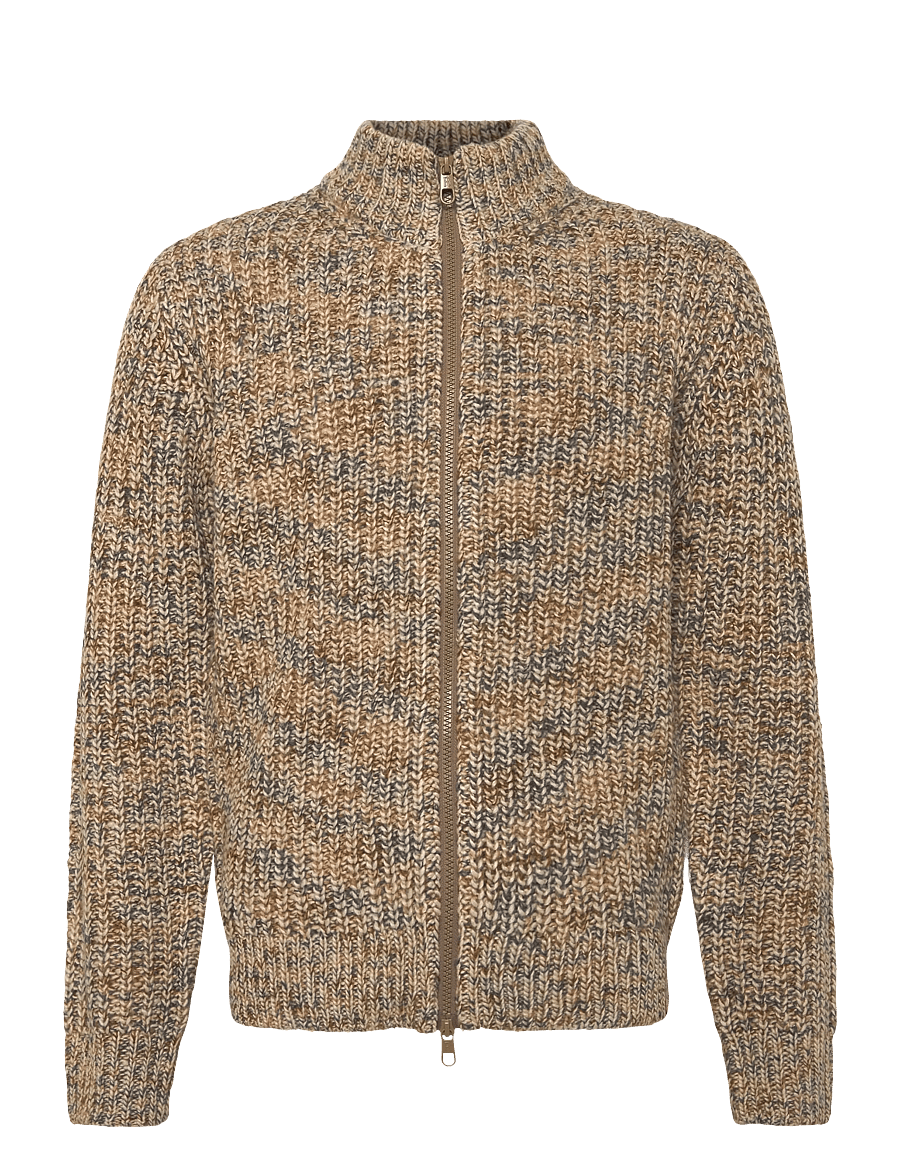 Revolution - Zipped Knit Cardigan - full zip jumpers - offwhite - 0