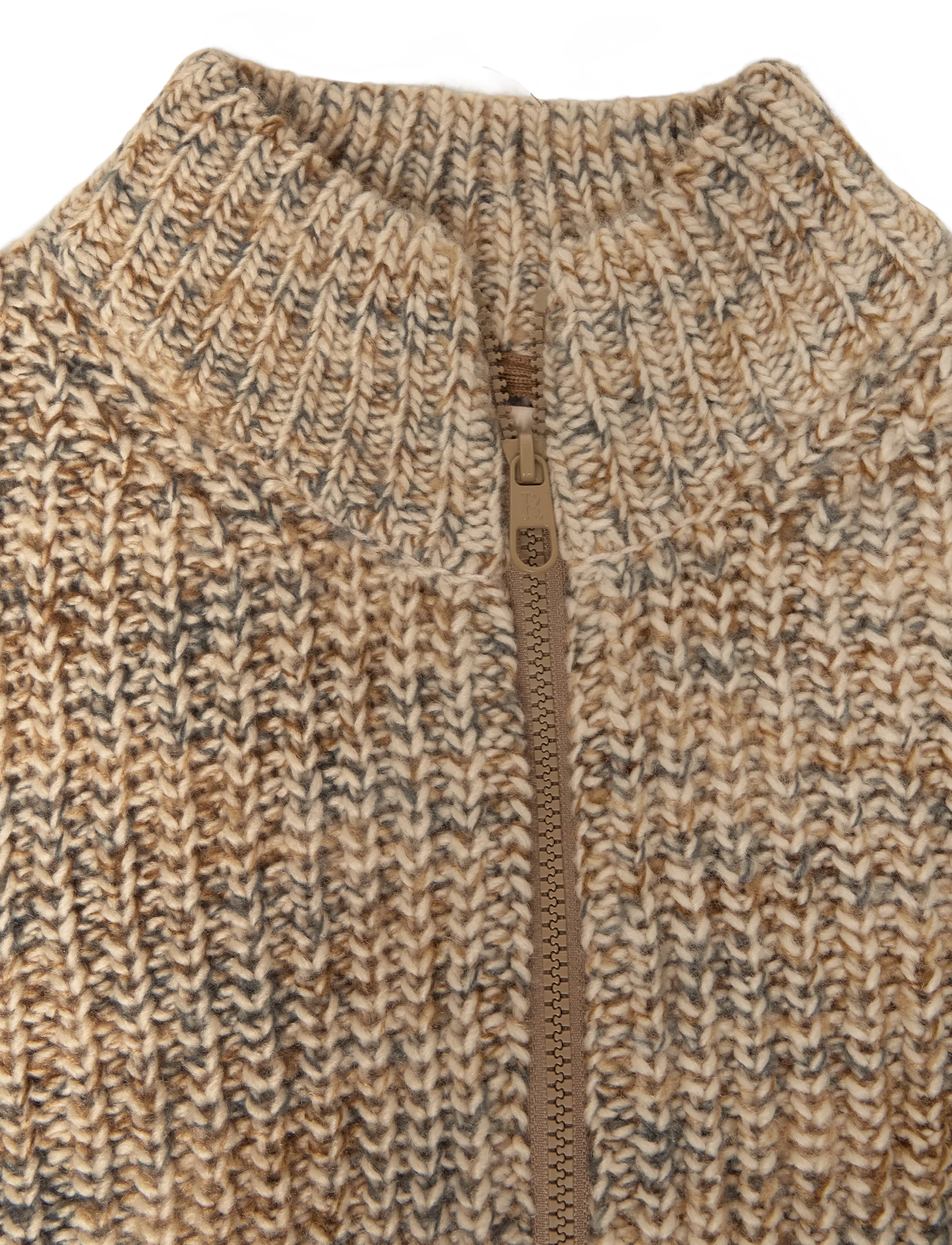 Revolution - Zipped Knit Cardigan - full zip jumpers - offwhite - 2