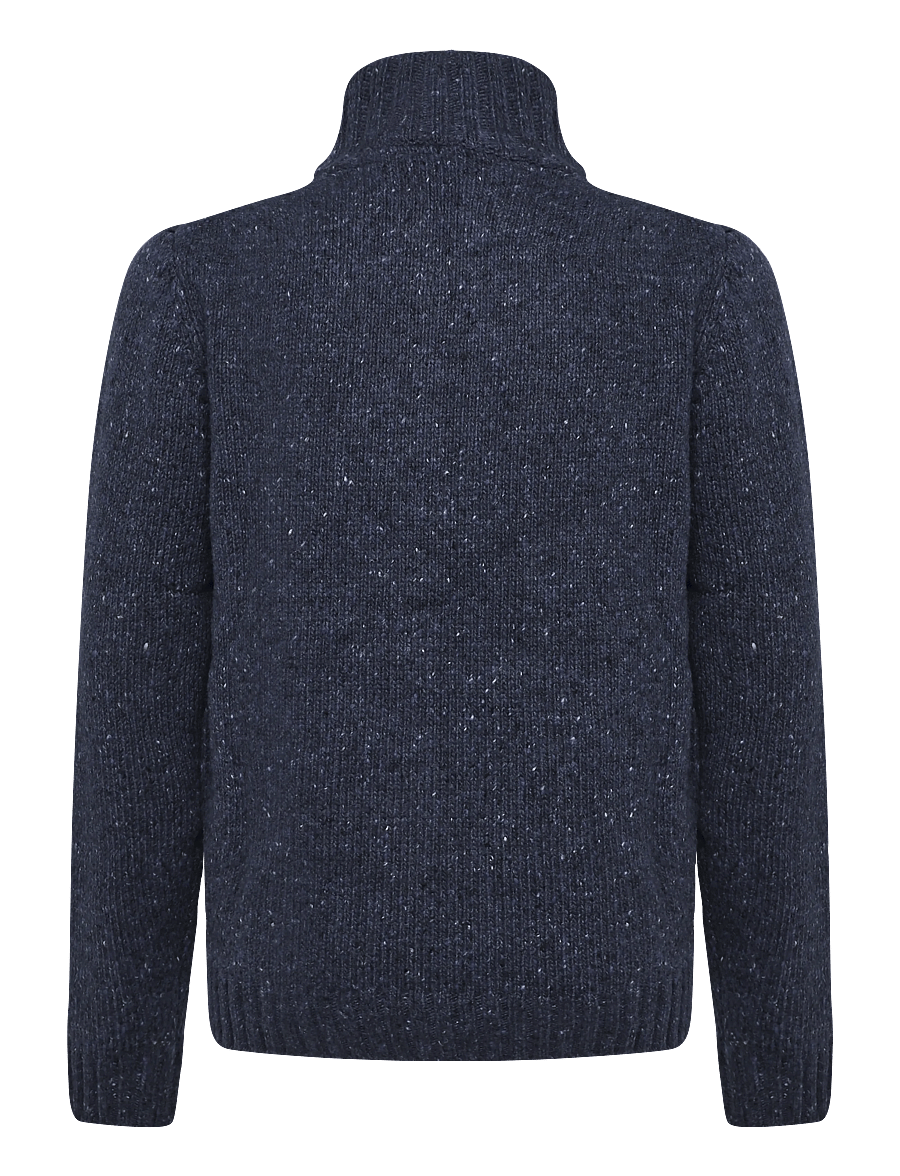 Revolution - Half-zip Knit - poolpika lukuga džemprid - navy - 1