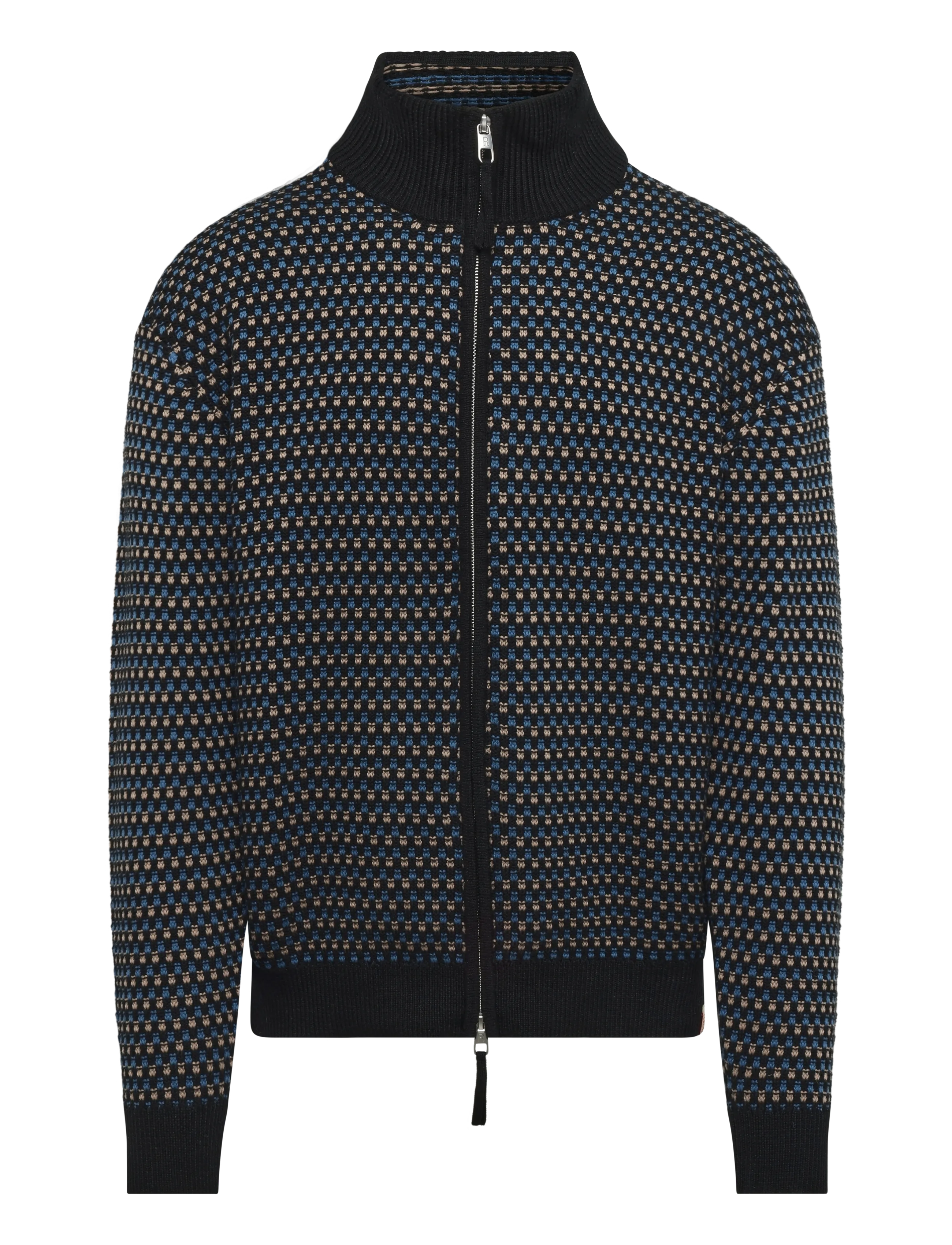 Revolution Zipped Knit Cardigan - Tøj - BLUE / blue