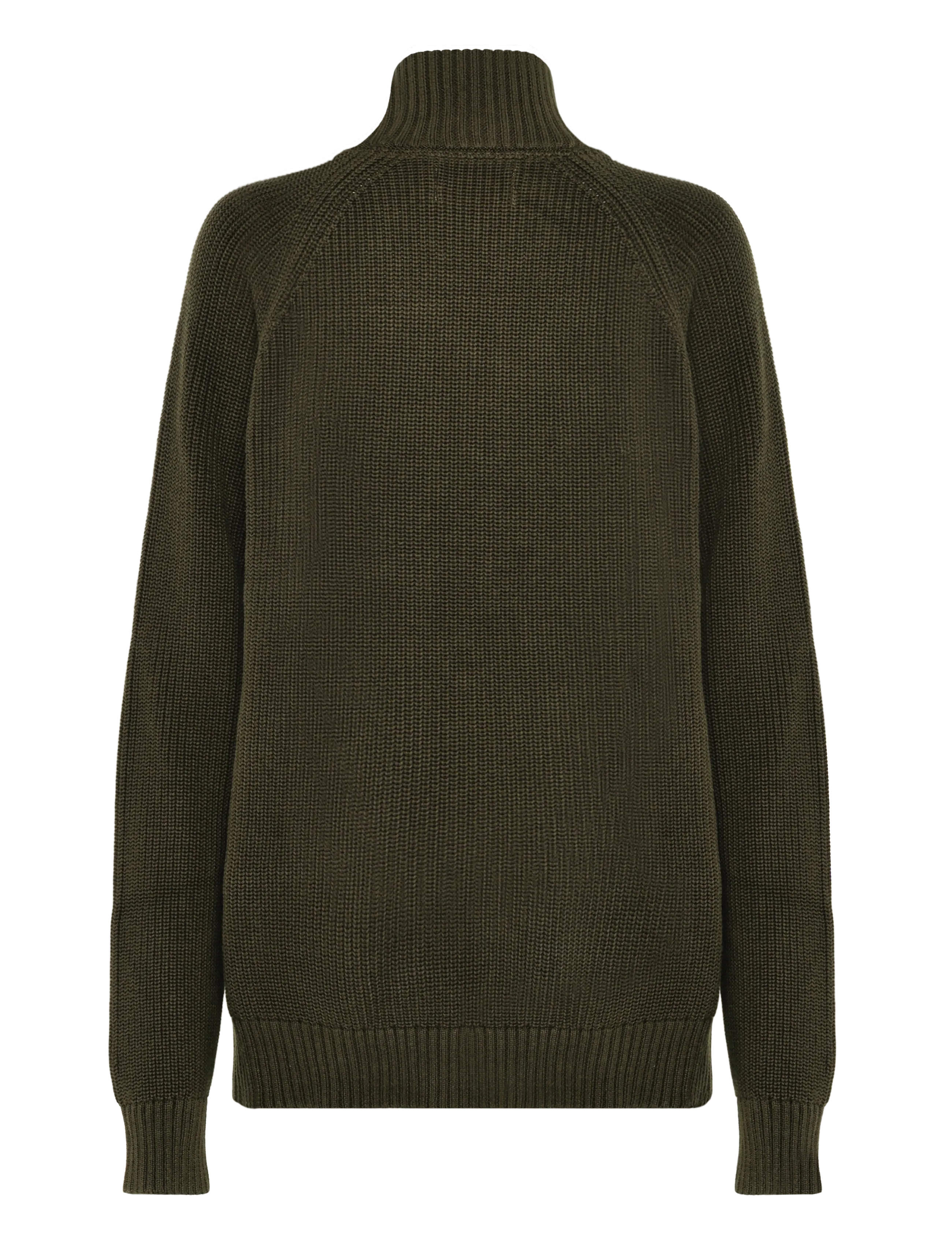 Revolution - Half-zip Knit - pullover mit halbem reißverschluss - army - 1