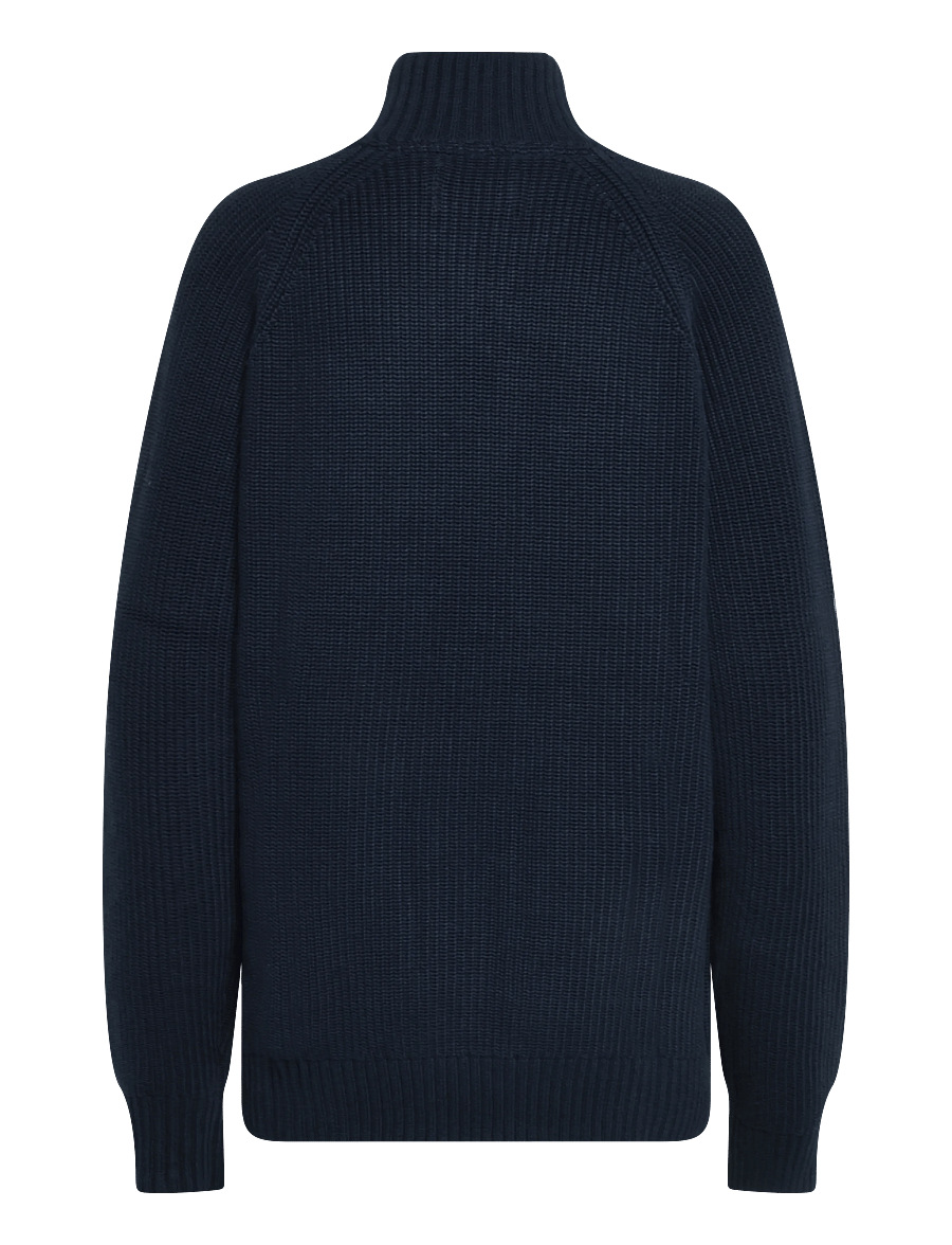 Revolution - Half-zip Knit - pullover mit halbem reißverschluss - navy - 1
