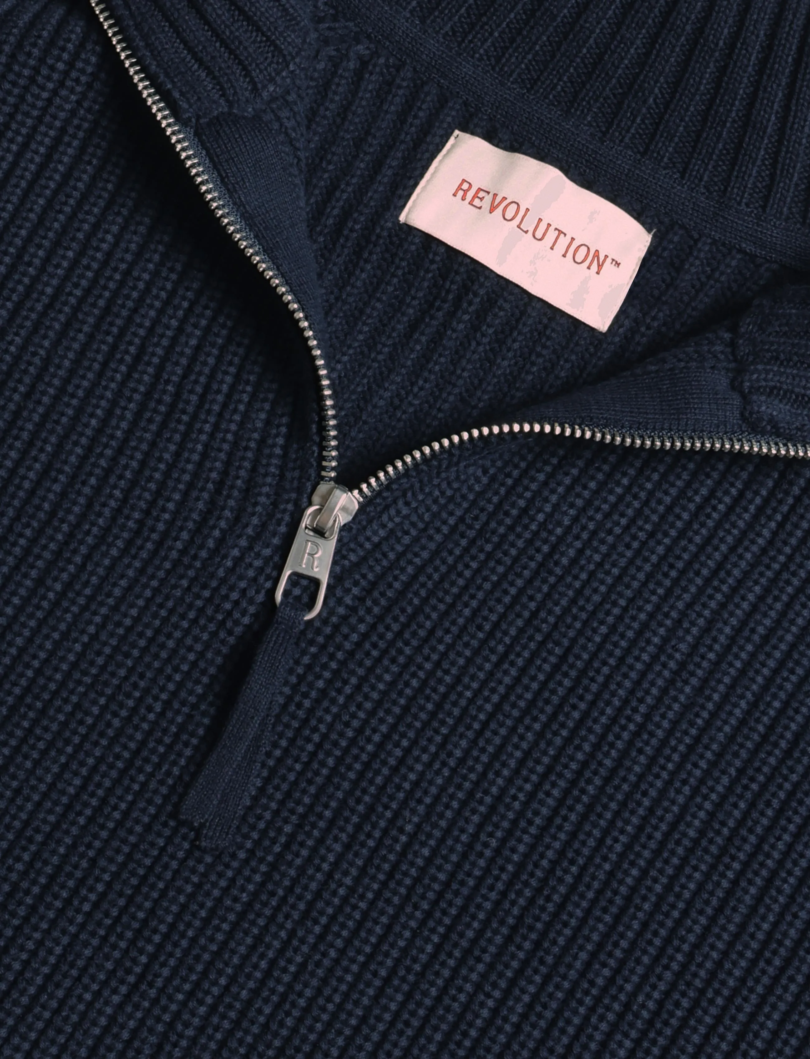Revolution - Half-zip Knit - pullover mit halbem reißverschluss - navy - 2