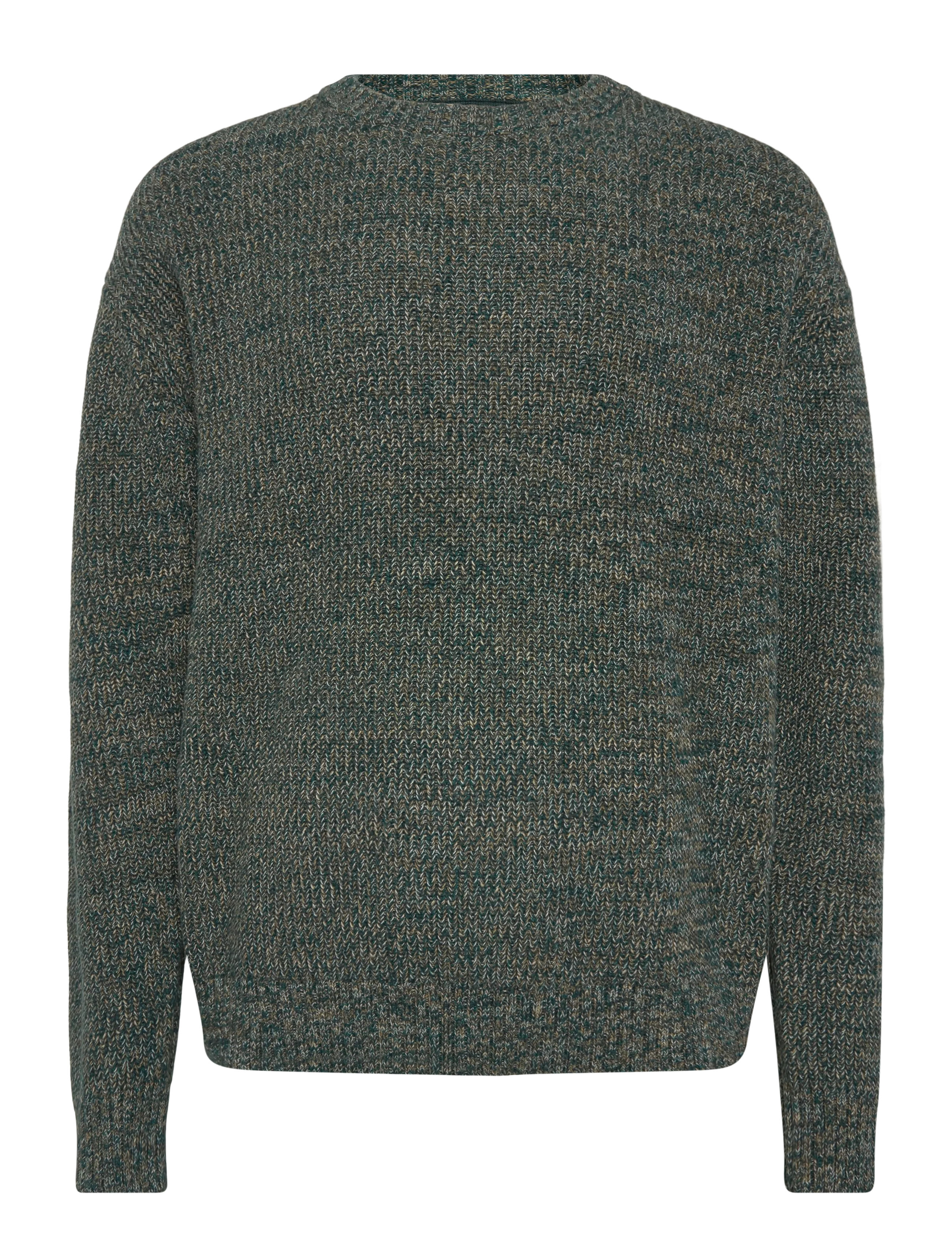 Revolution Loose Knit Sweater - Rund hals - DARKGREEN / green