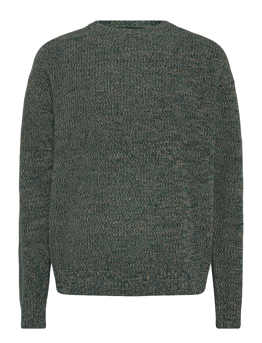 Revolution - Loose Knit Sweater - rund hals - darkgreen - 0
