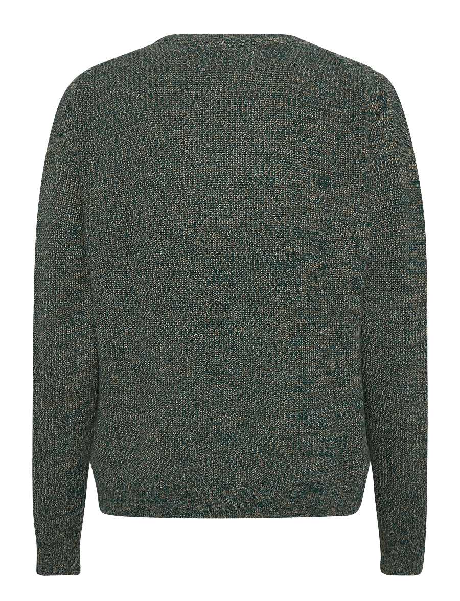 Revolution - Loose Knit Sweater - rund hals - darkgreen - 1