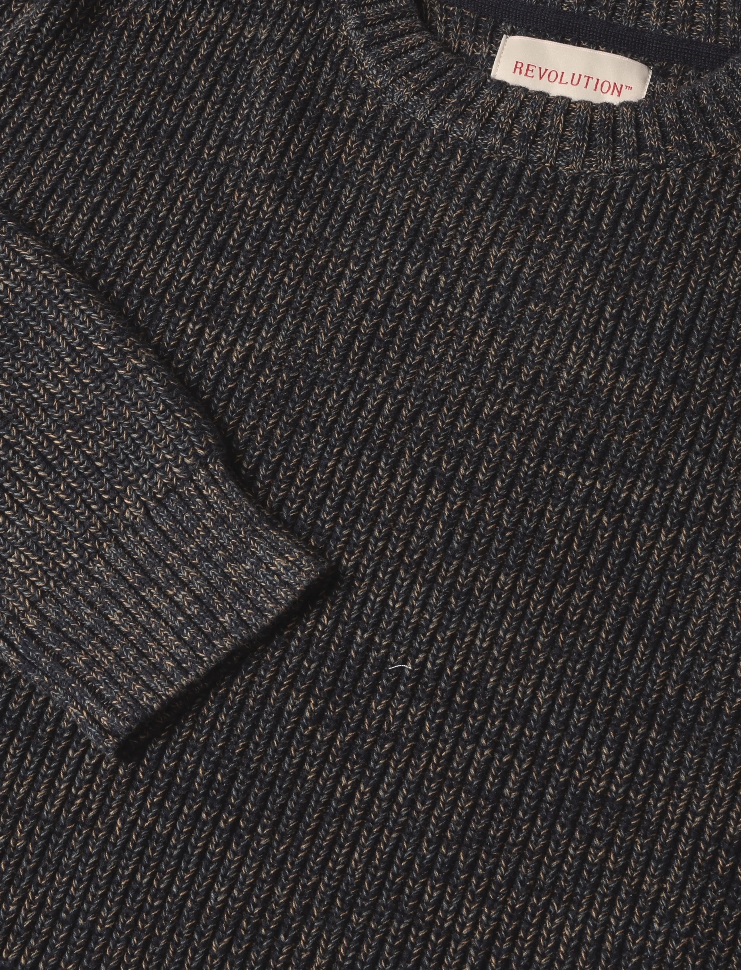 Revolution - Loose Knit Sweater - rund hals - navy - 2