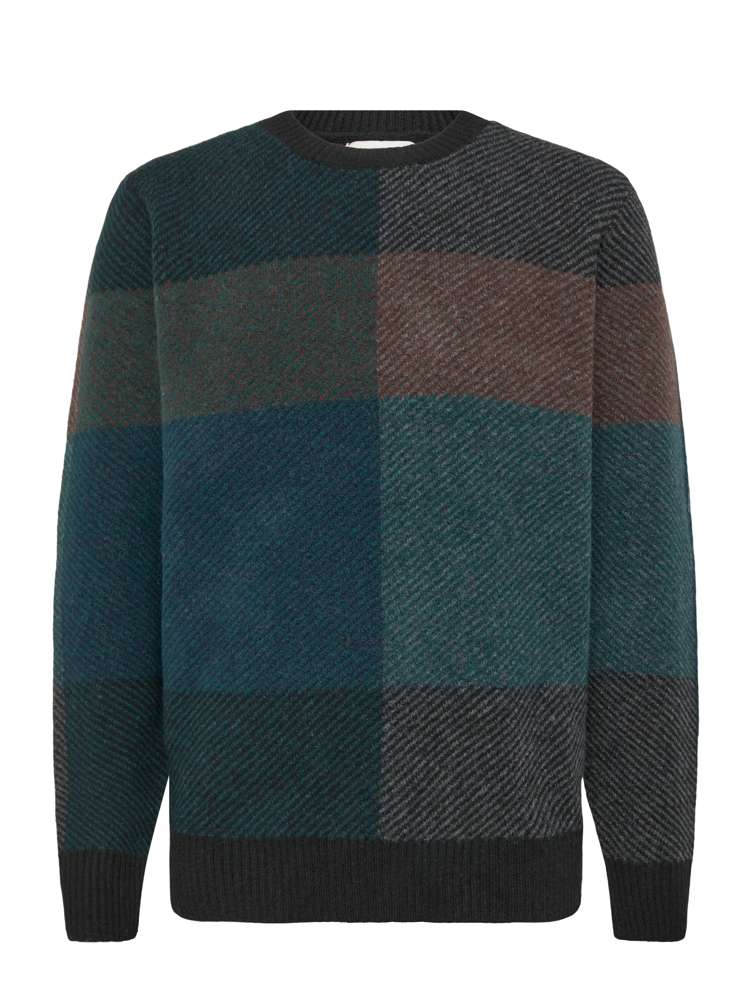 Revolution Knit Sweater - Rund hals - BLACK / black