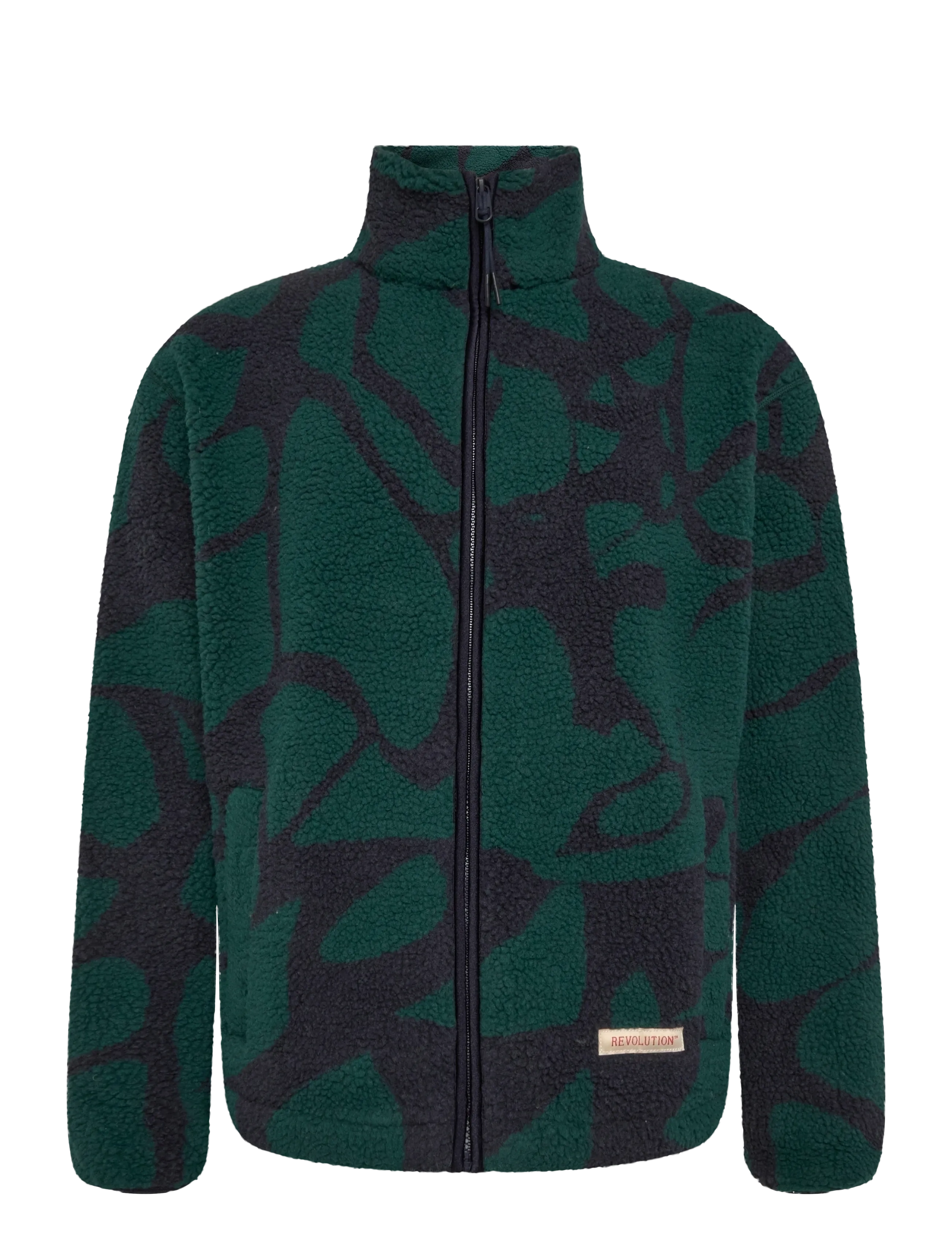 Revolution Printed Teddy Jacket - Shop efter anledning - DARKGREEN / green