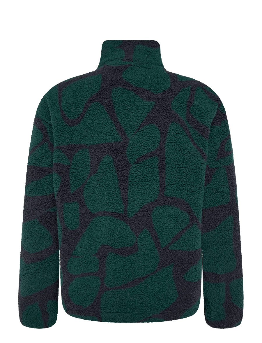Revolution - Printed Teddy Jacket - darkgreen - 1