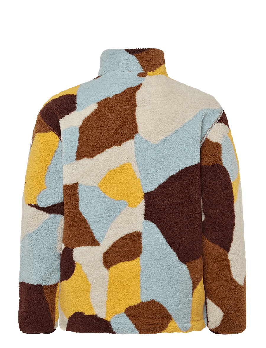 Revolution - Printed Teddy Jacket - herbstjacken - brown - 1