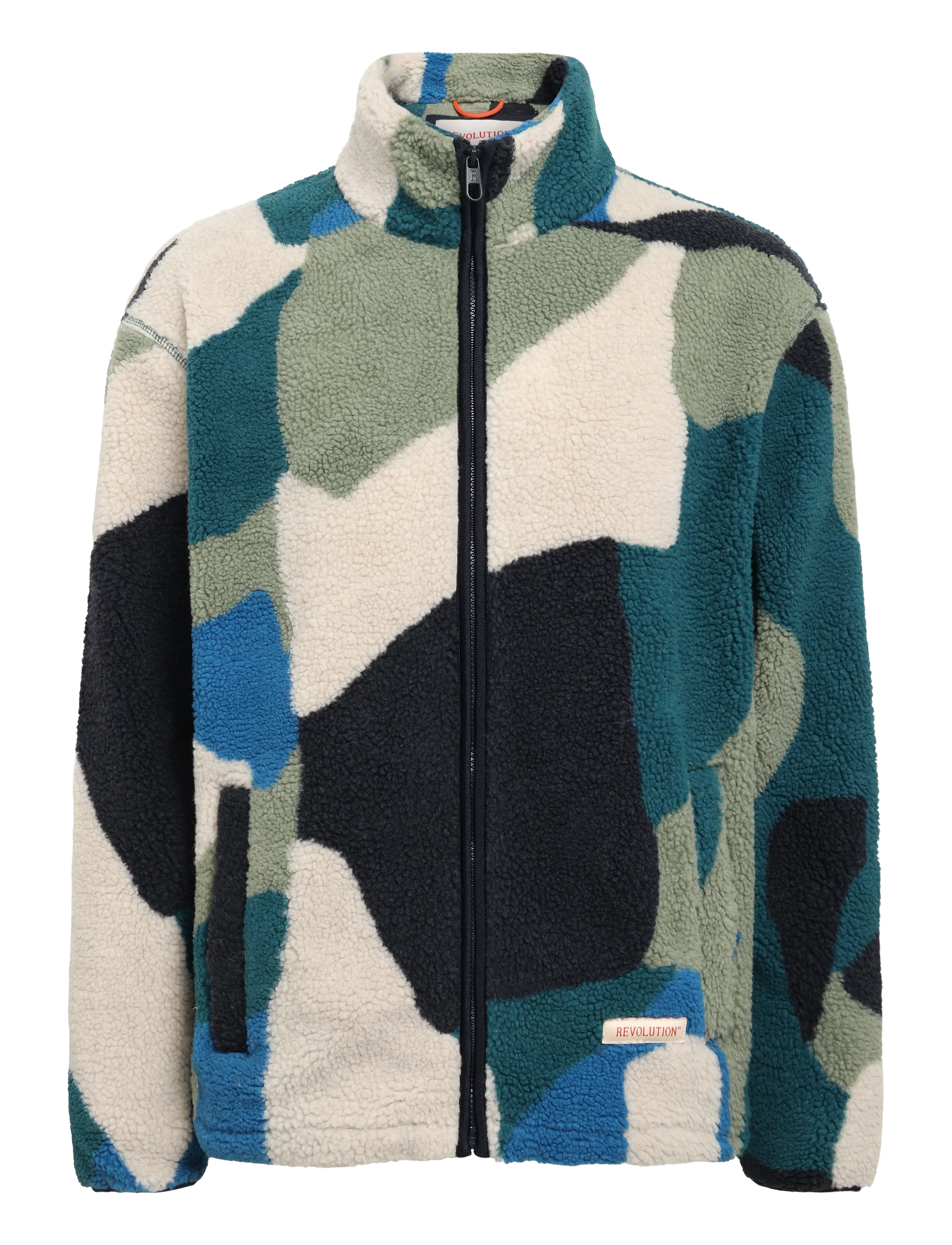 Revolution Printed Teddy Jacket - Forårsjakker - GREEN / multi