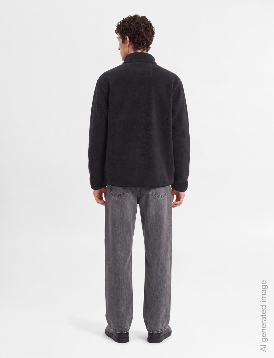 Revolution - Pocket Teddy Jacket - fleece-pullover - darkgrey - 4