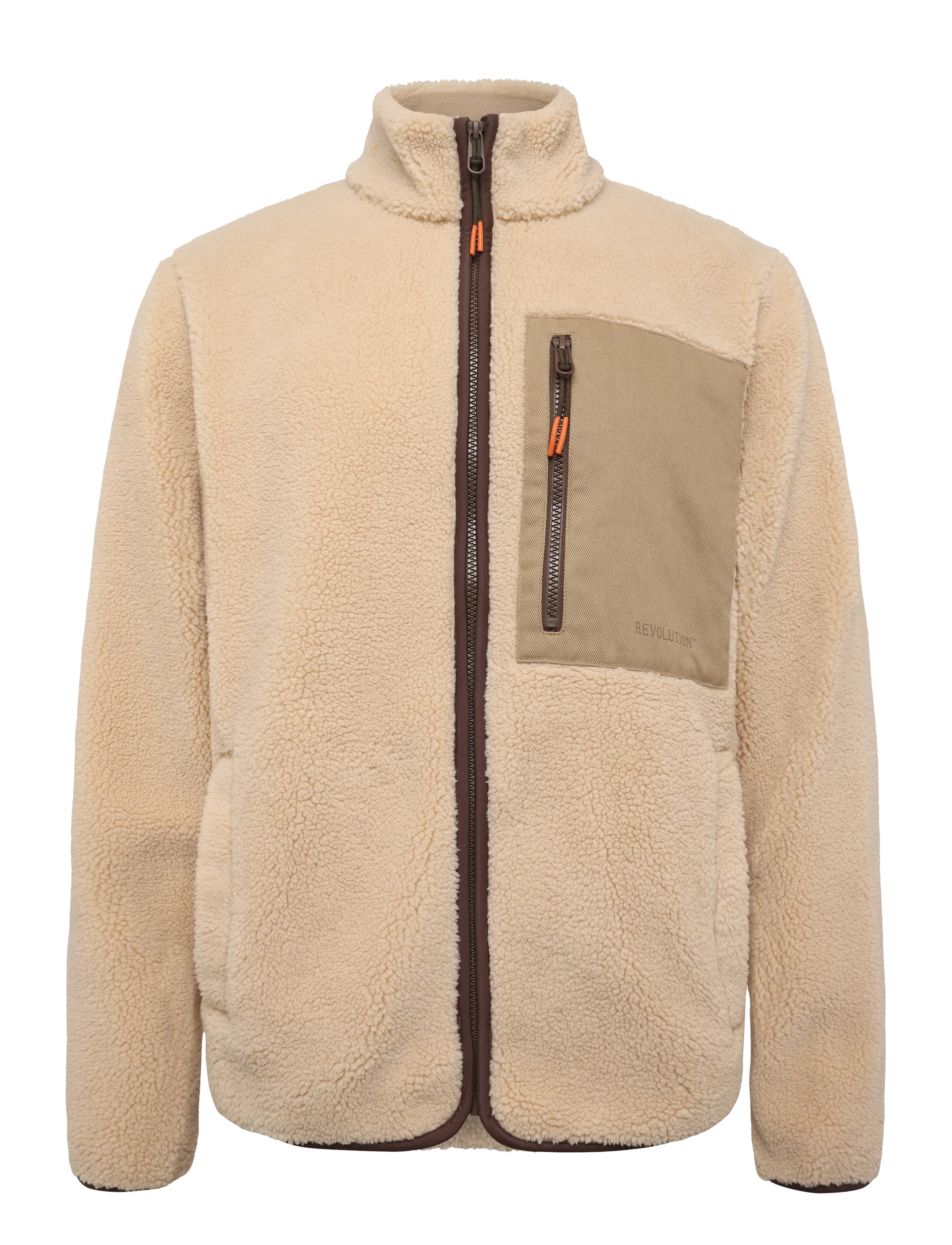 Revolution Pocket Teddy Jacket - Jackets - OFFWHITE / cream