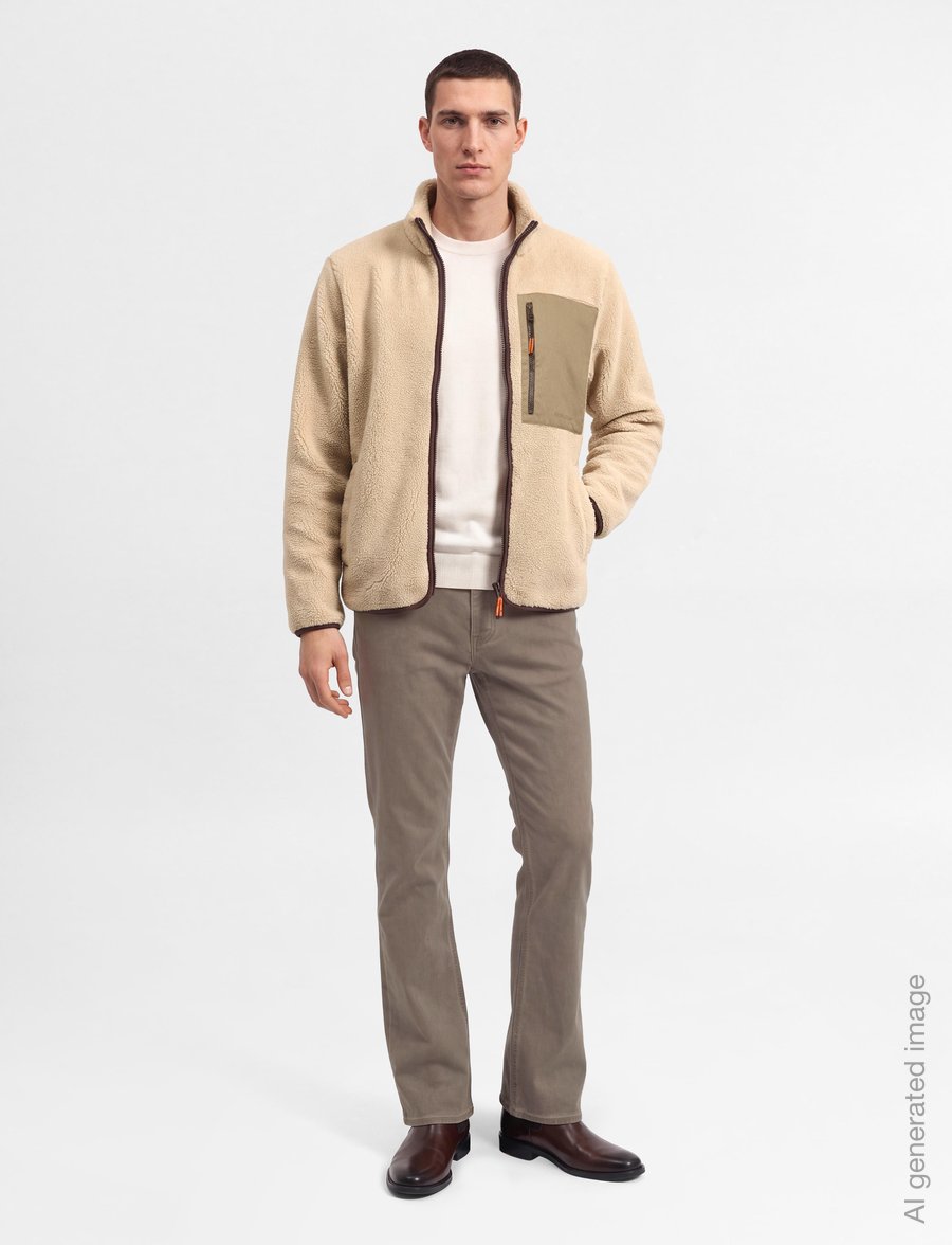 Revolution - Pocket Teddy Jacket - teddy-pusad - offwhite - 0
