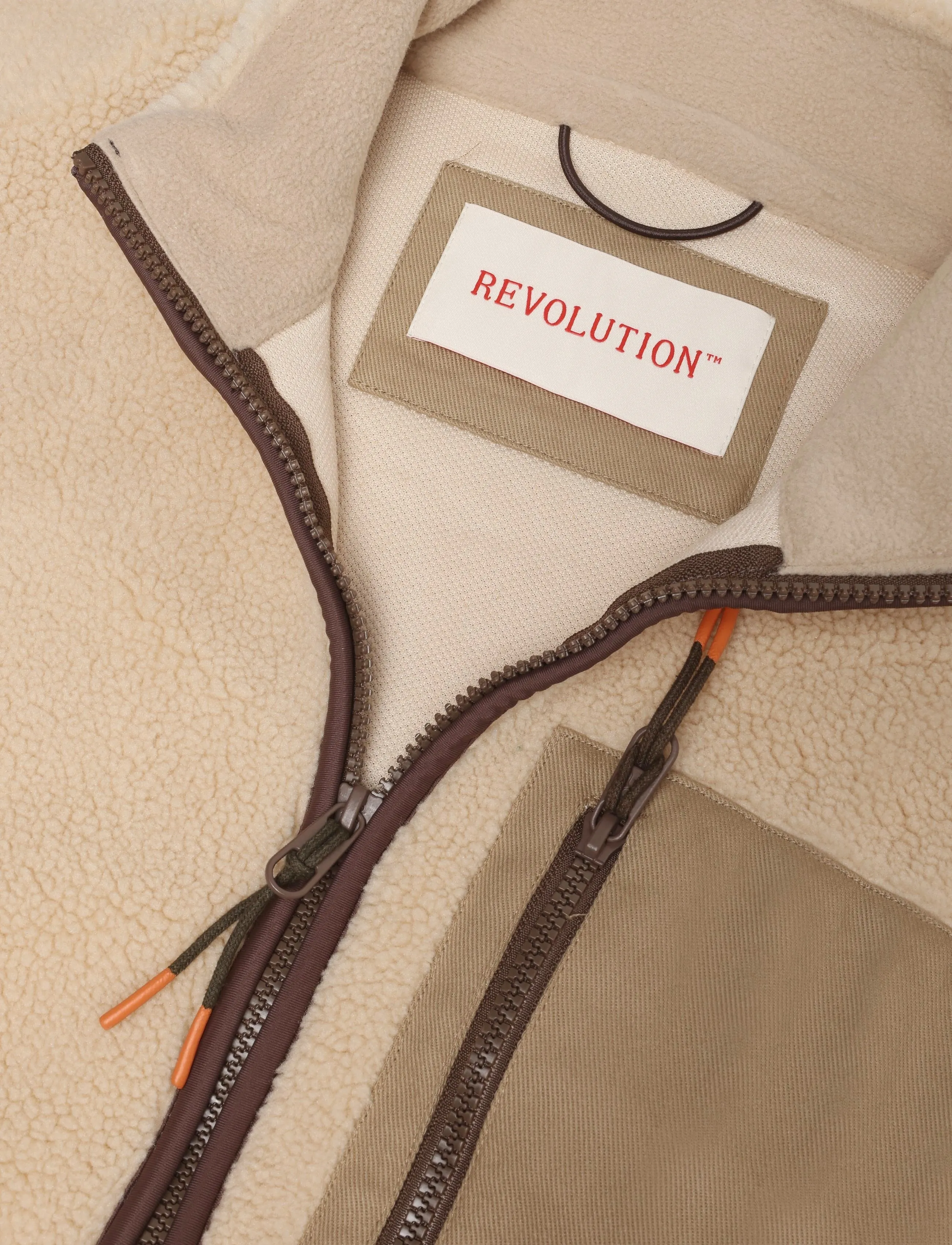 Revolution - Pocket Teddy Jacket - fall jackets - offwhite - 2