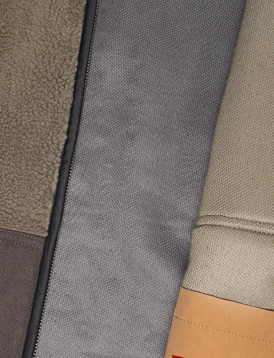 Revolution - Blocked Teddy Jacket - hybrid-jacken - darkgrey - 4