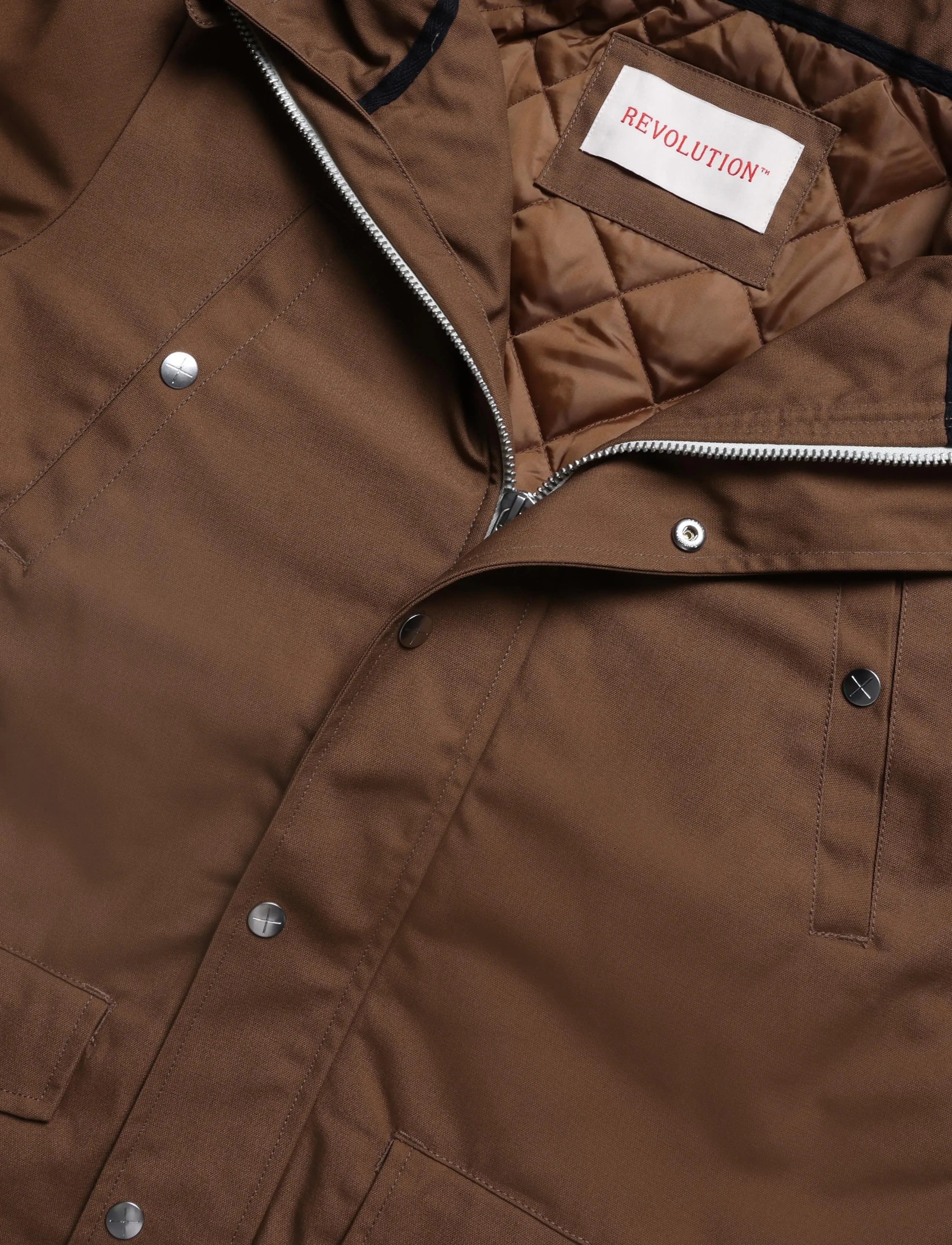Revolution - Parka Jacket - vinterjakker - lightbrown - 2