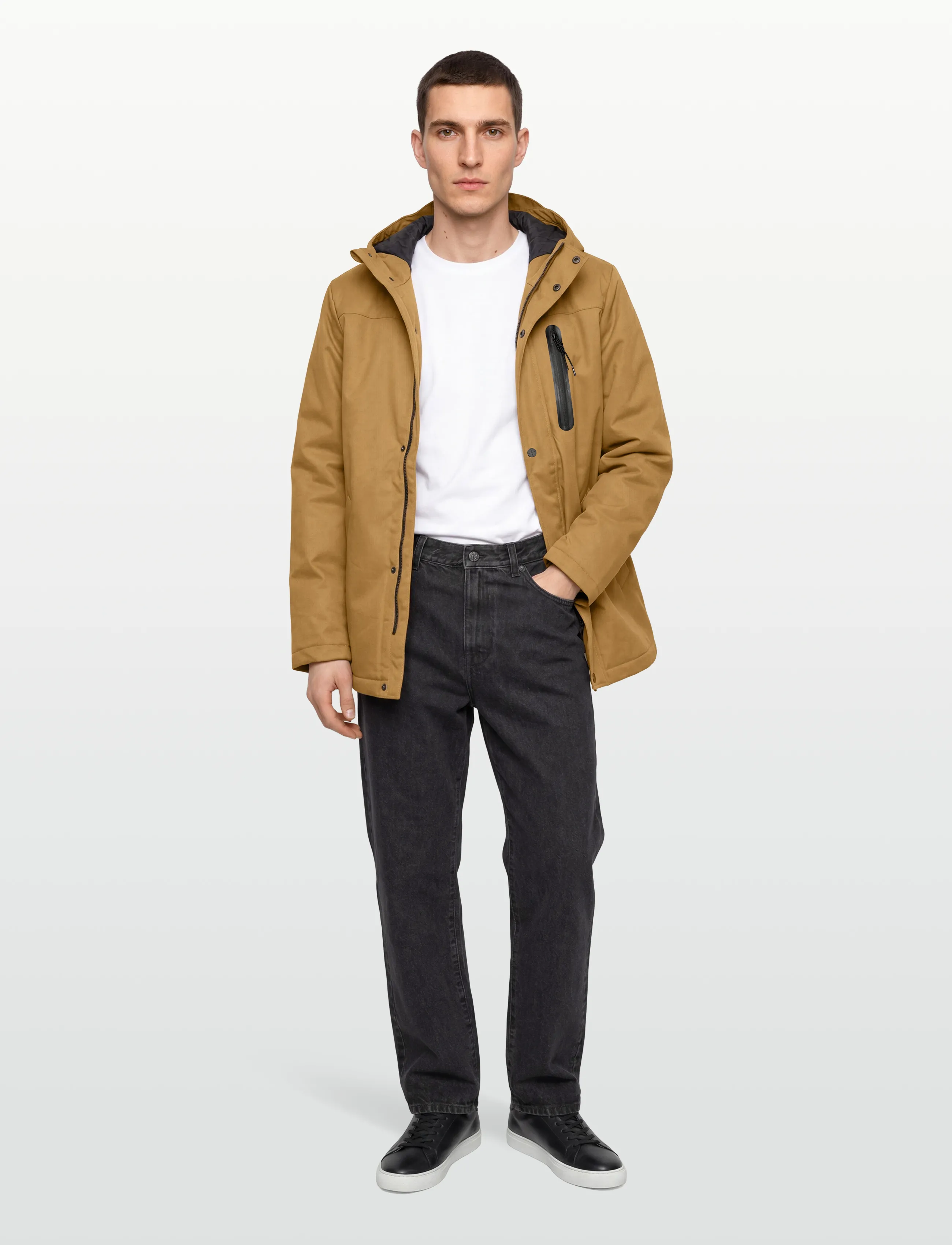 Revolution Parka Jacket, L, Jackets, Beige - Parkas, Männerswear