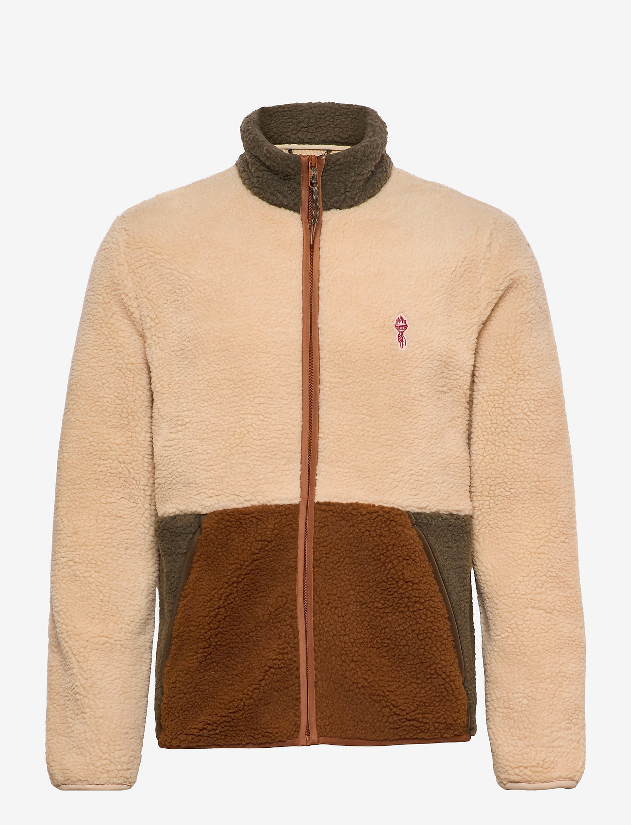 Revolution - Blocked fleece - offwhite - 1