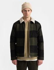 Revolution - Padded overshirt - wool jackets - army - 2
